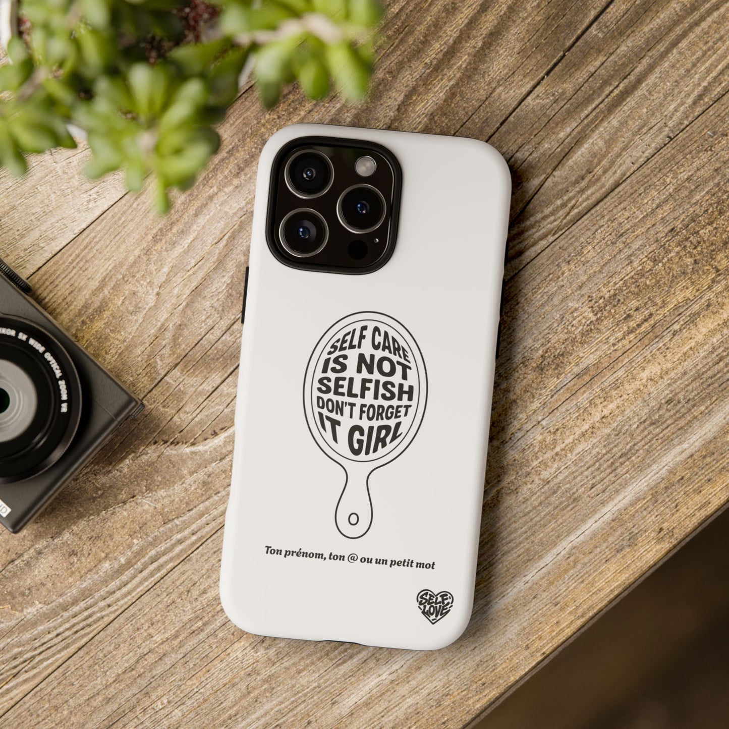 Self Care - Coque iPhone (blanc)