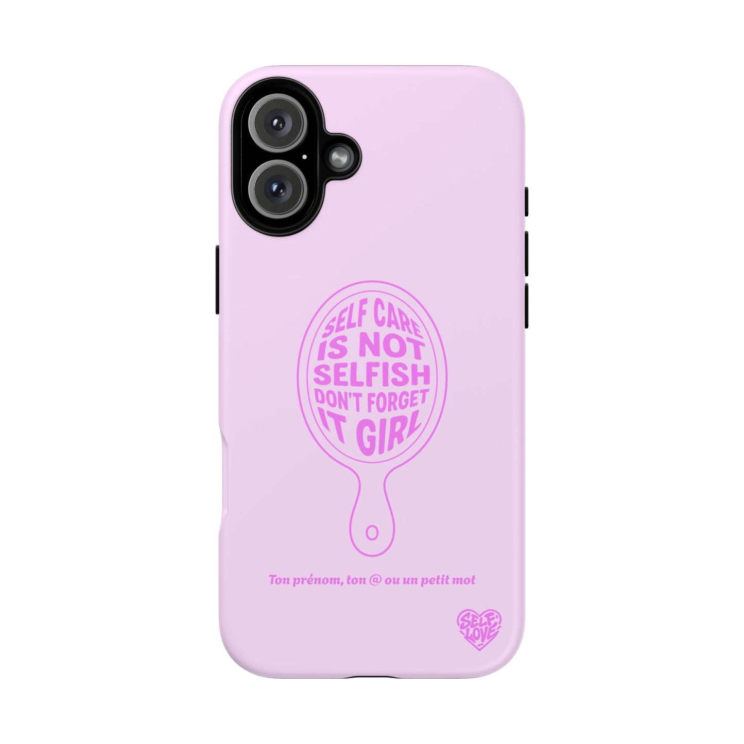 Self Care - Coque iPhone (rose)