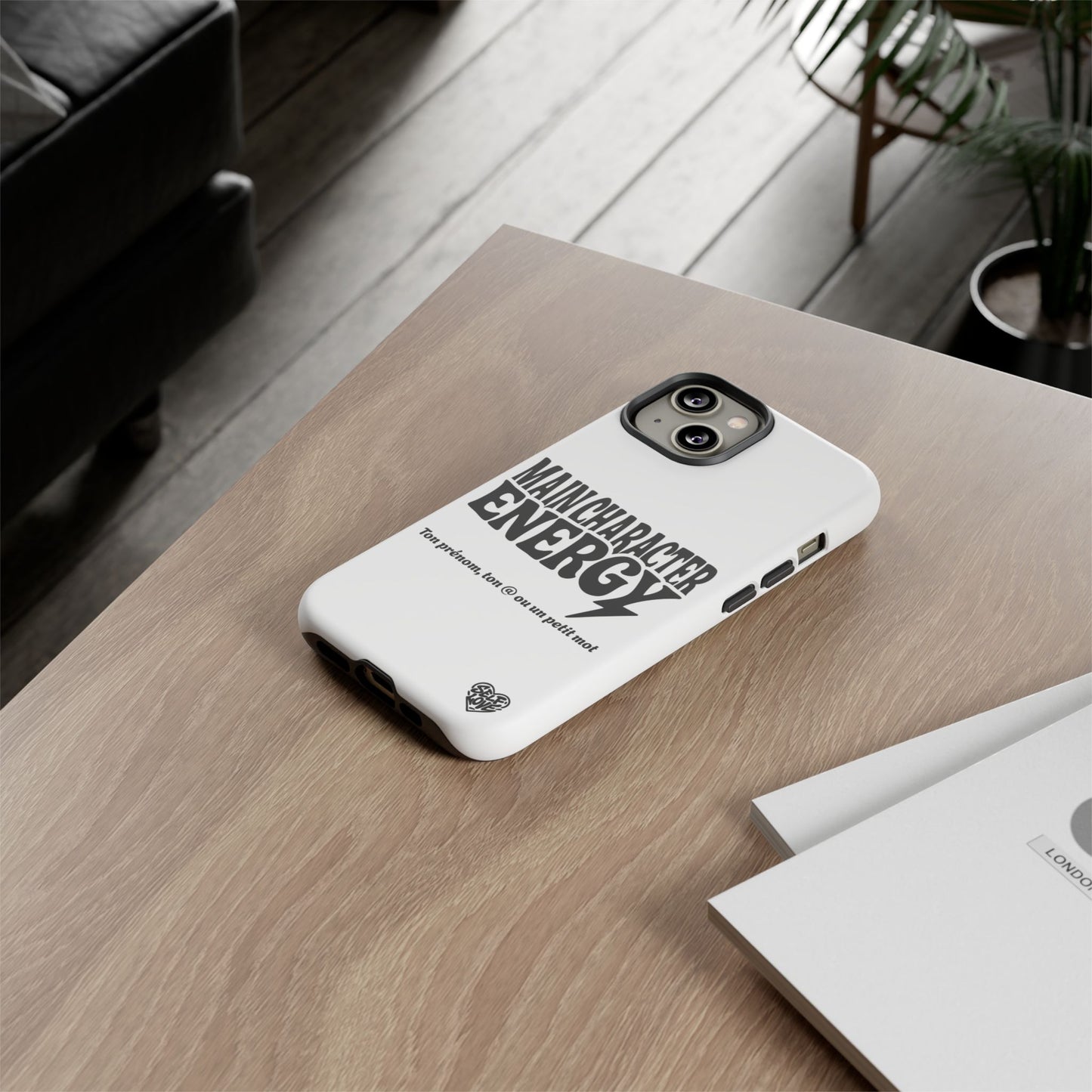 Main Character Energy - Coque iPhone (blanc)