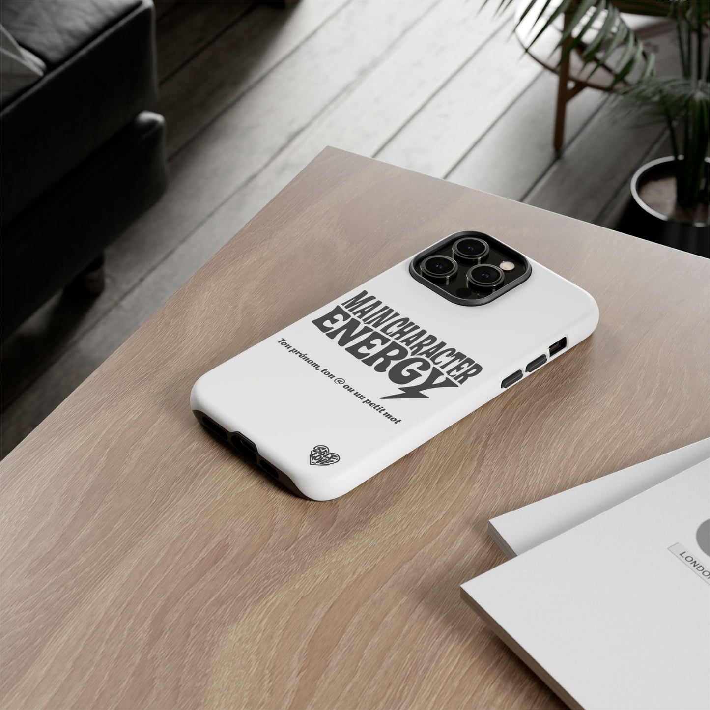 Main Character Energy - Coque iPhone (blanc)