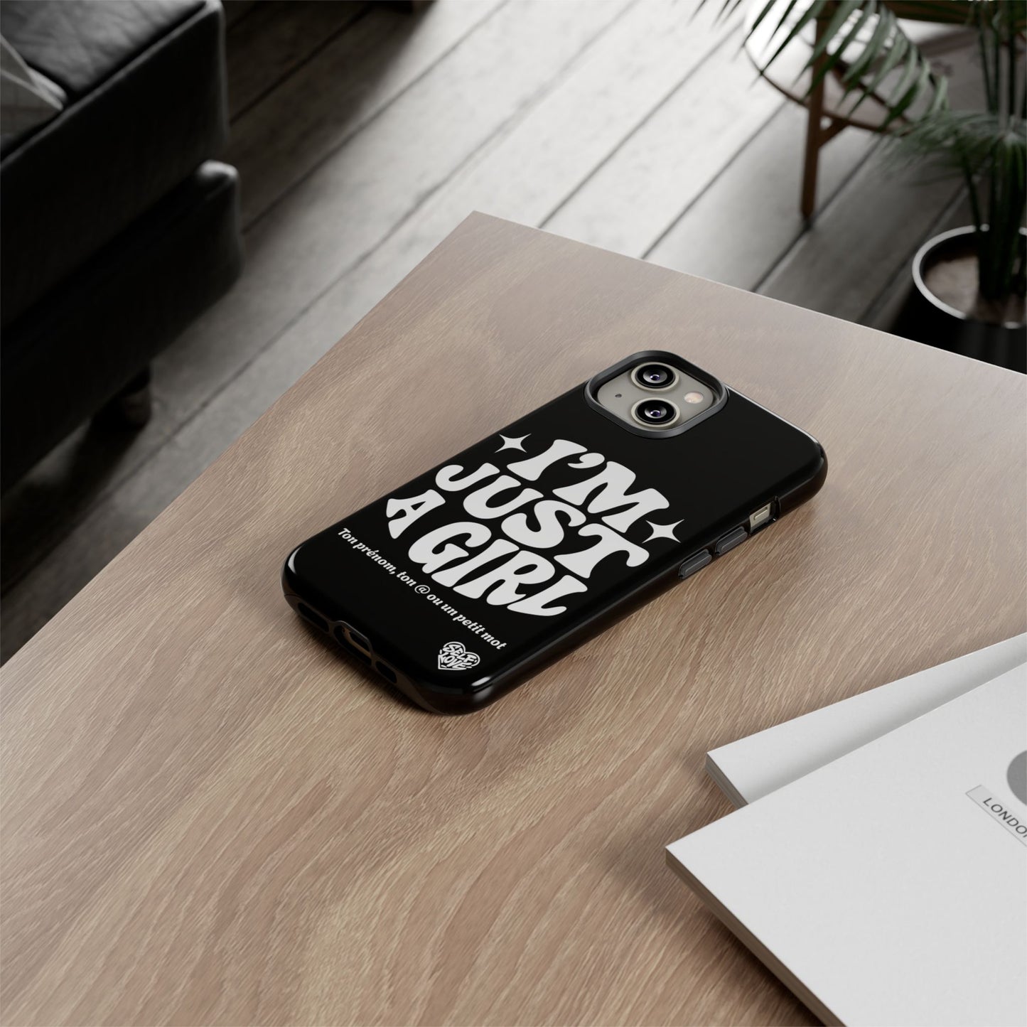 Im Just A Girl - Coque iPhone (noir)