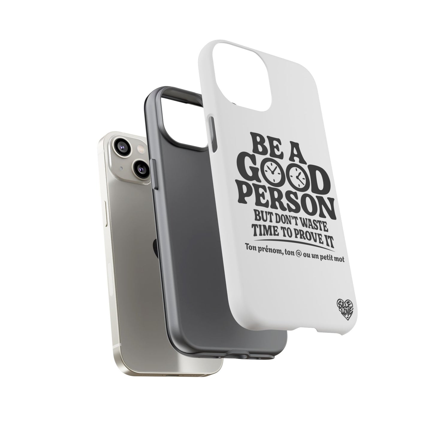 Be A Good Person - Coque iPhone (blanc)