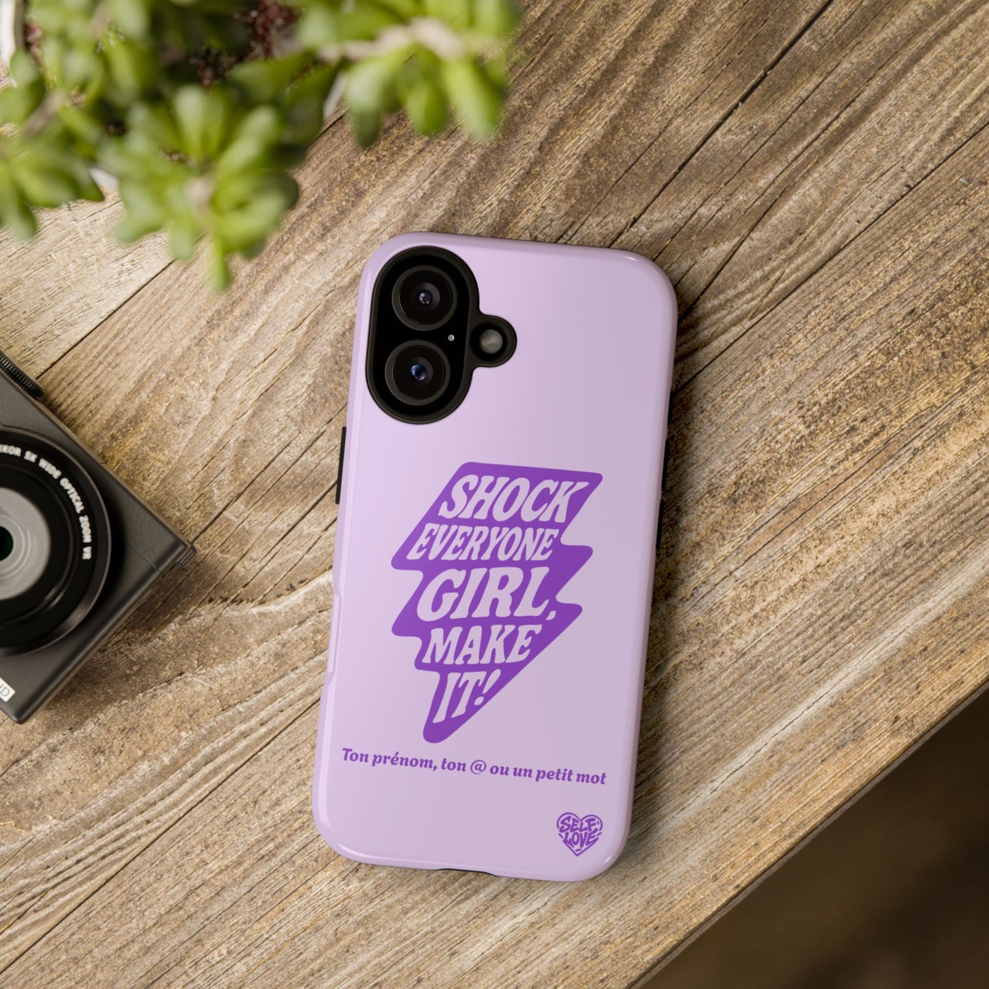 Shock Everyone - Coque iPhone (violet)