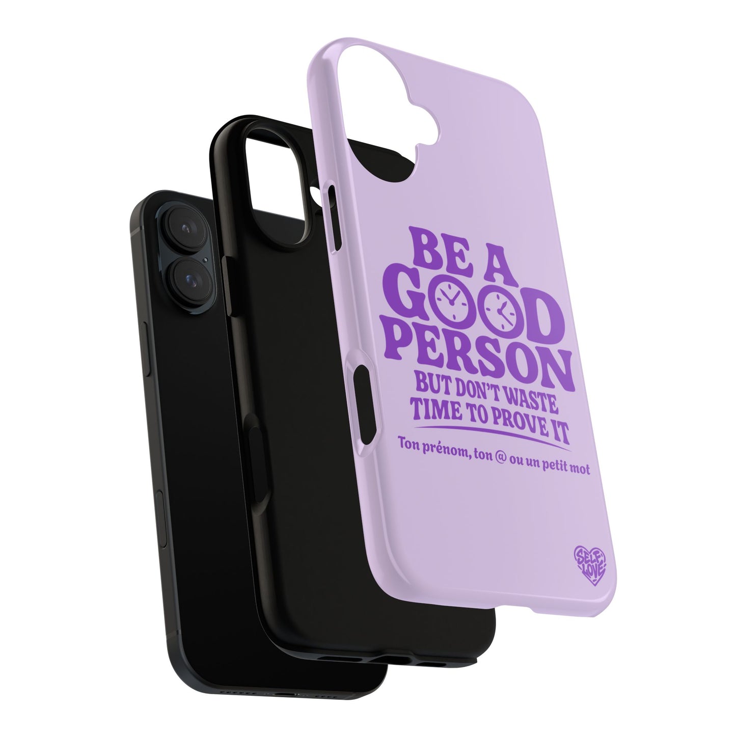 Be A Good Person - Coque iPhone (violet)