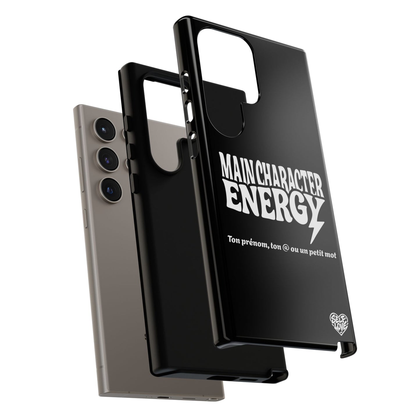 Main Character Energy - Coque Samsung (noir)
