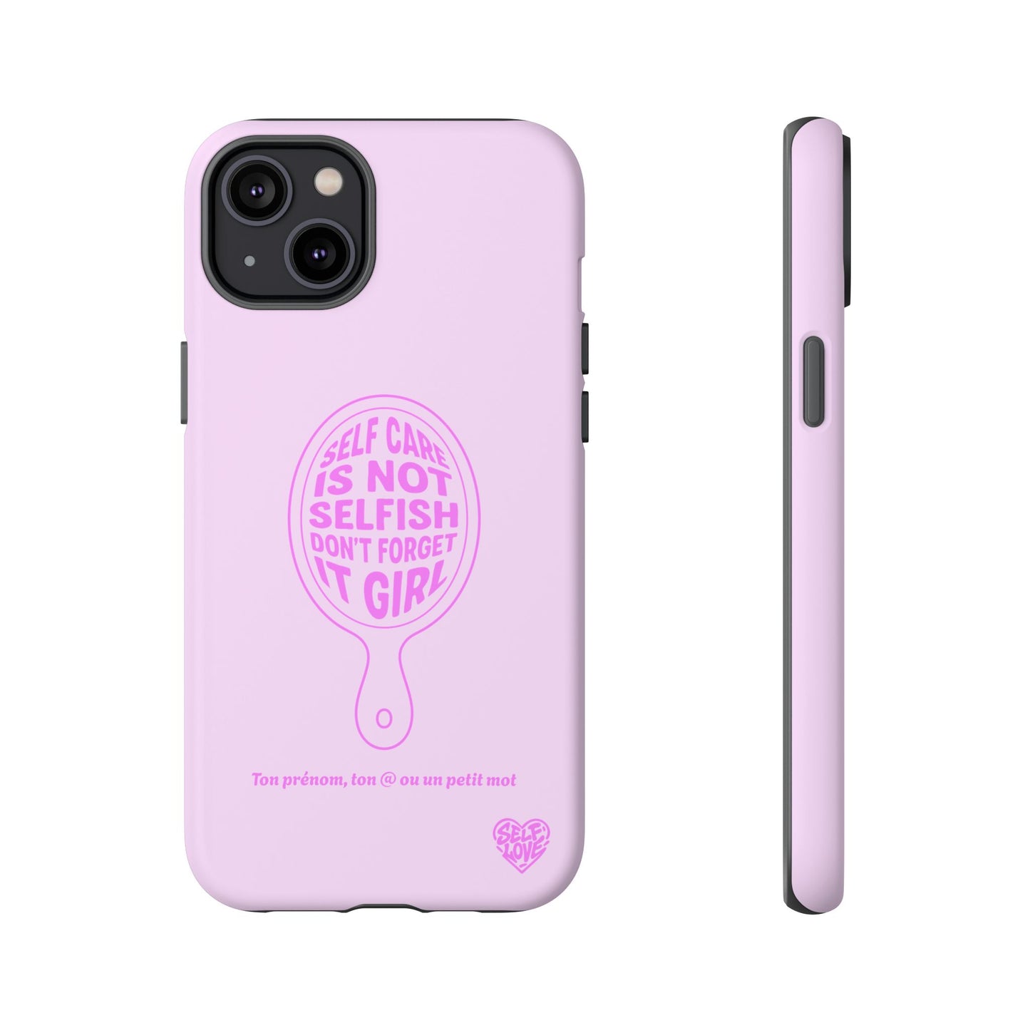 Self Care - Coque iPhone (rose)