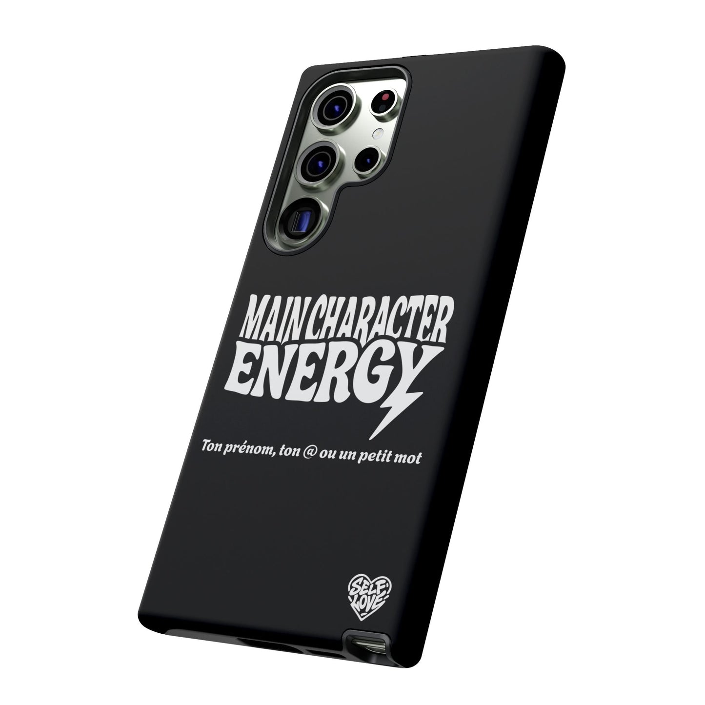 Main Character Energy - Coque Samsung (noir)