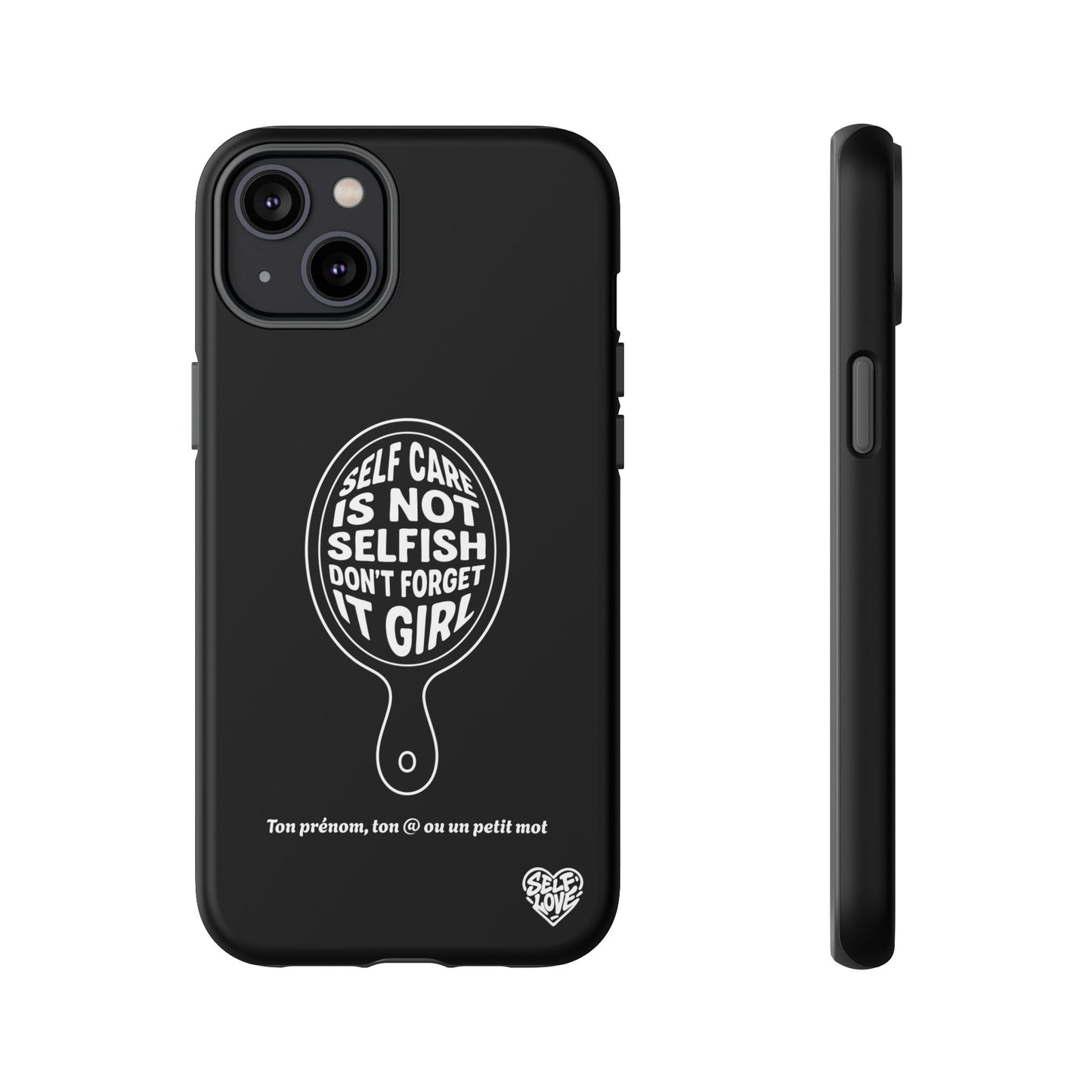 Self Care - Coque iPhone (noir)