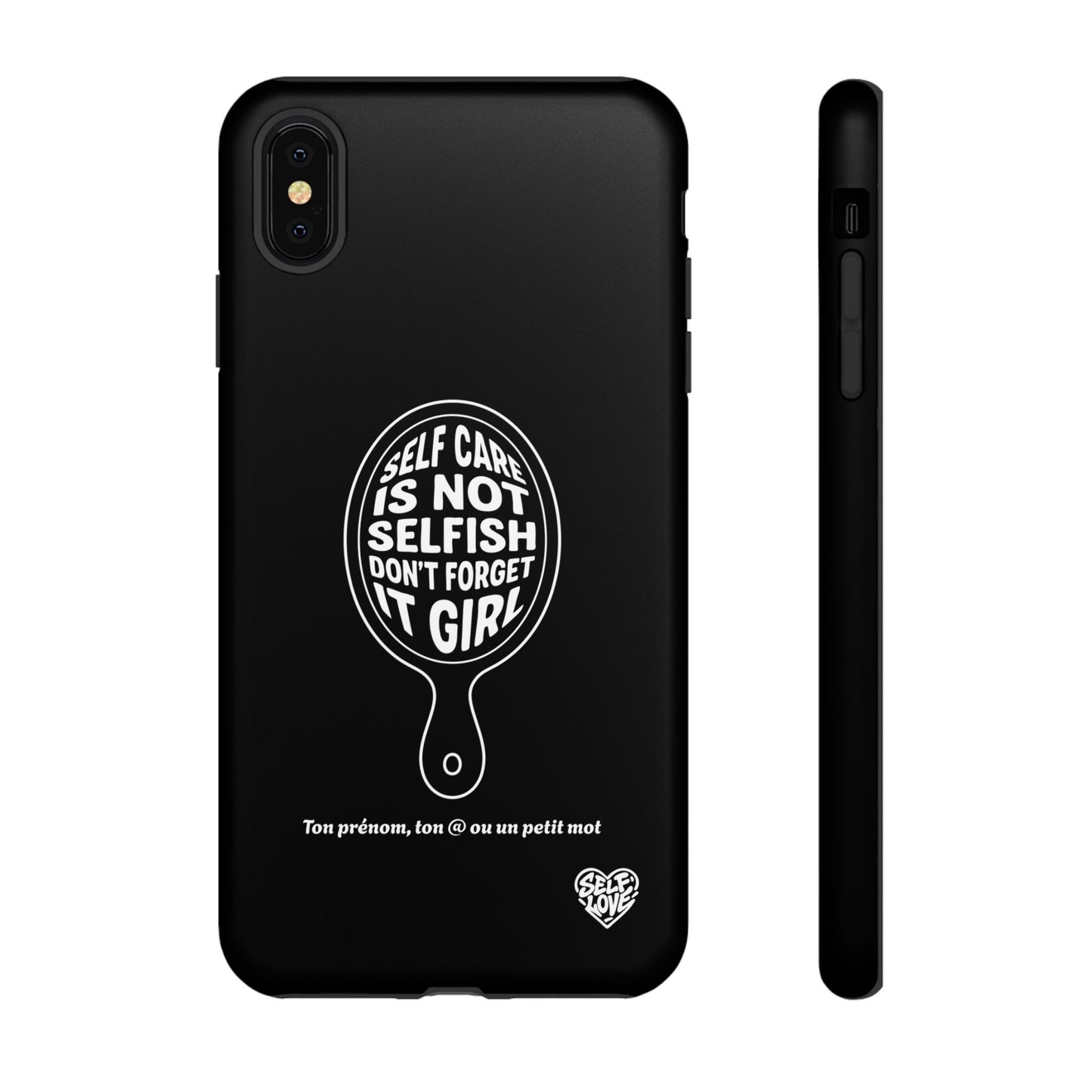 Self Care - Coque iPhone (noir)
