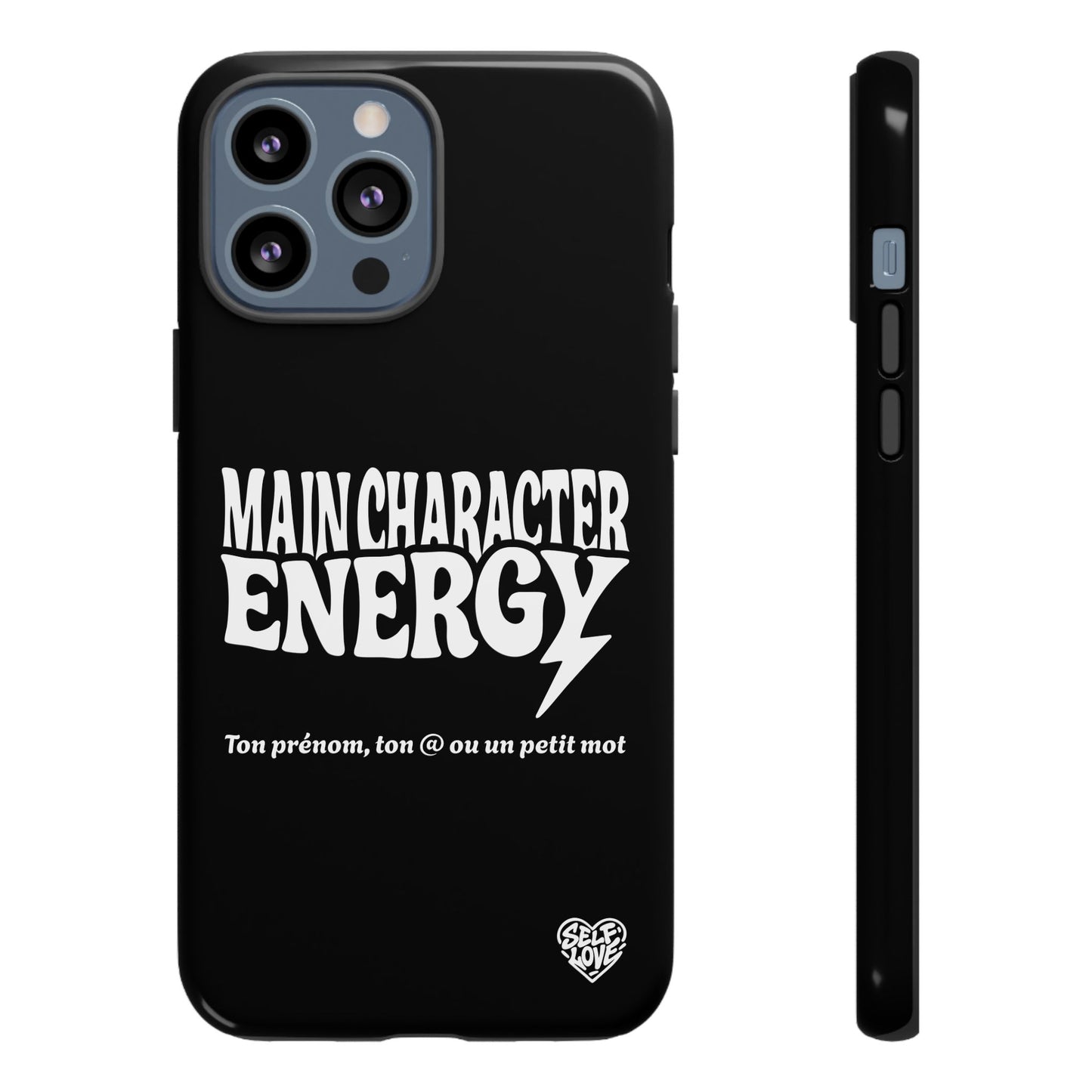 Main Character Energy - Coque iPhone (noir)