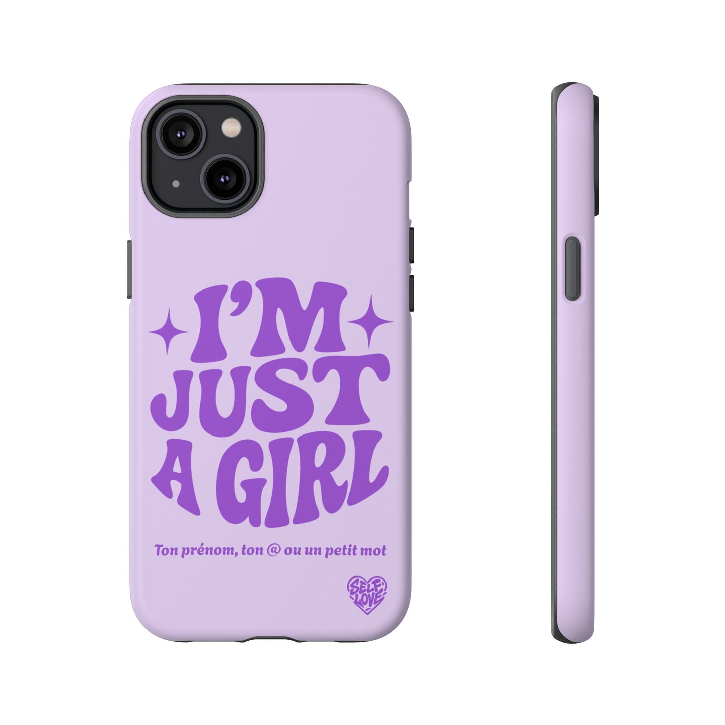 Im Just A Girl - Coque iPhone (violet)