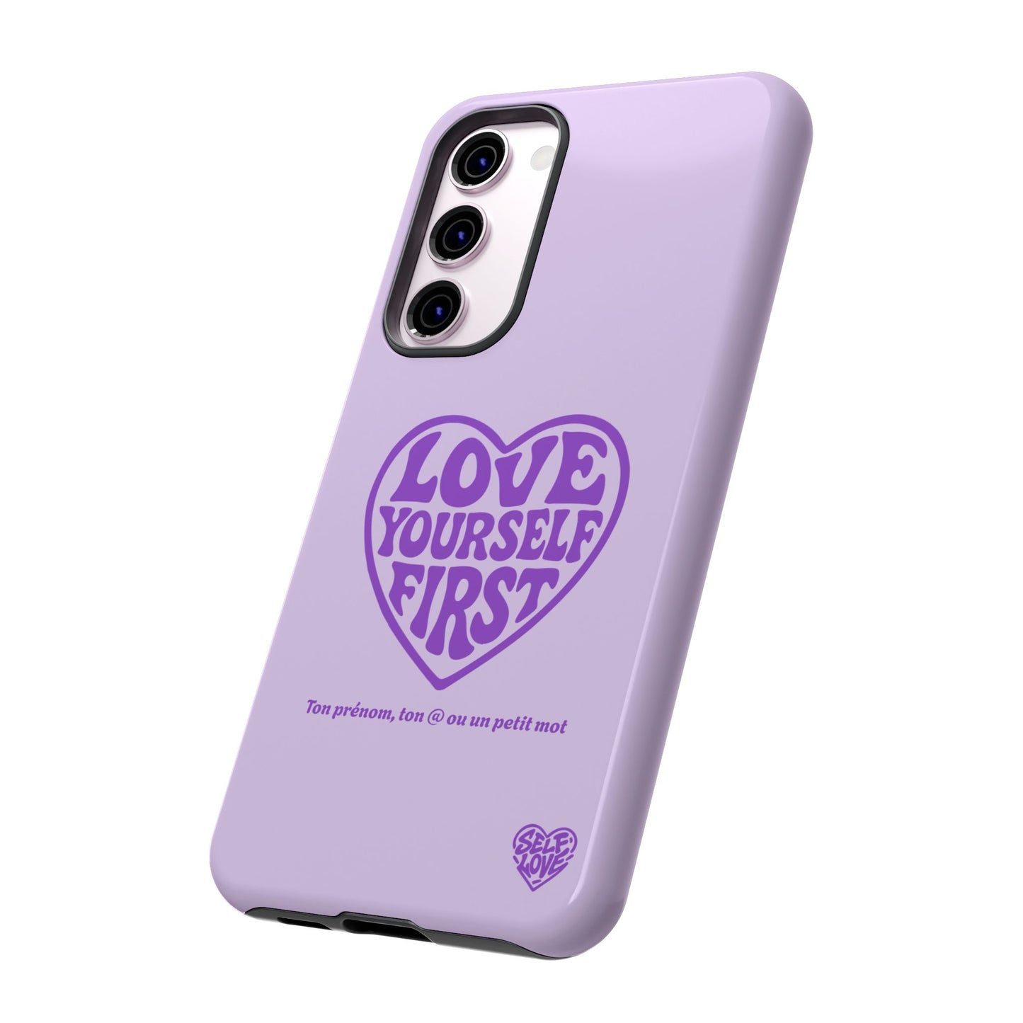 Love Yourself First - Coque Samsung (violet)
