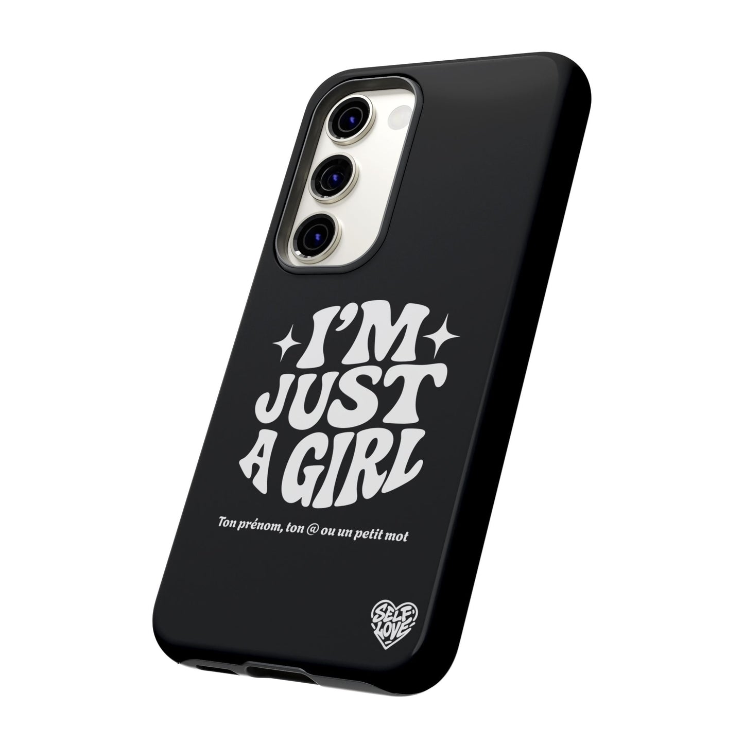 Im Just A Girl - Coque Samsung (noir)