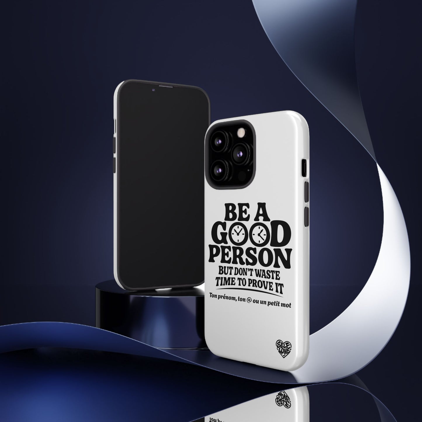 Be A Good Person - Coque iPhone (blanc)