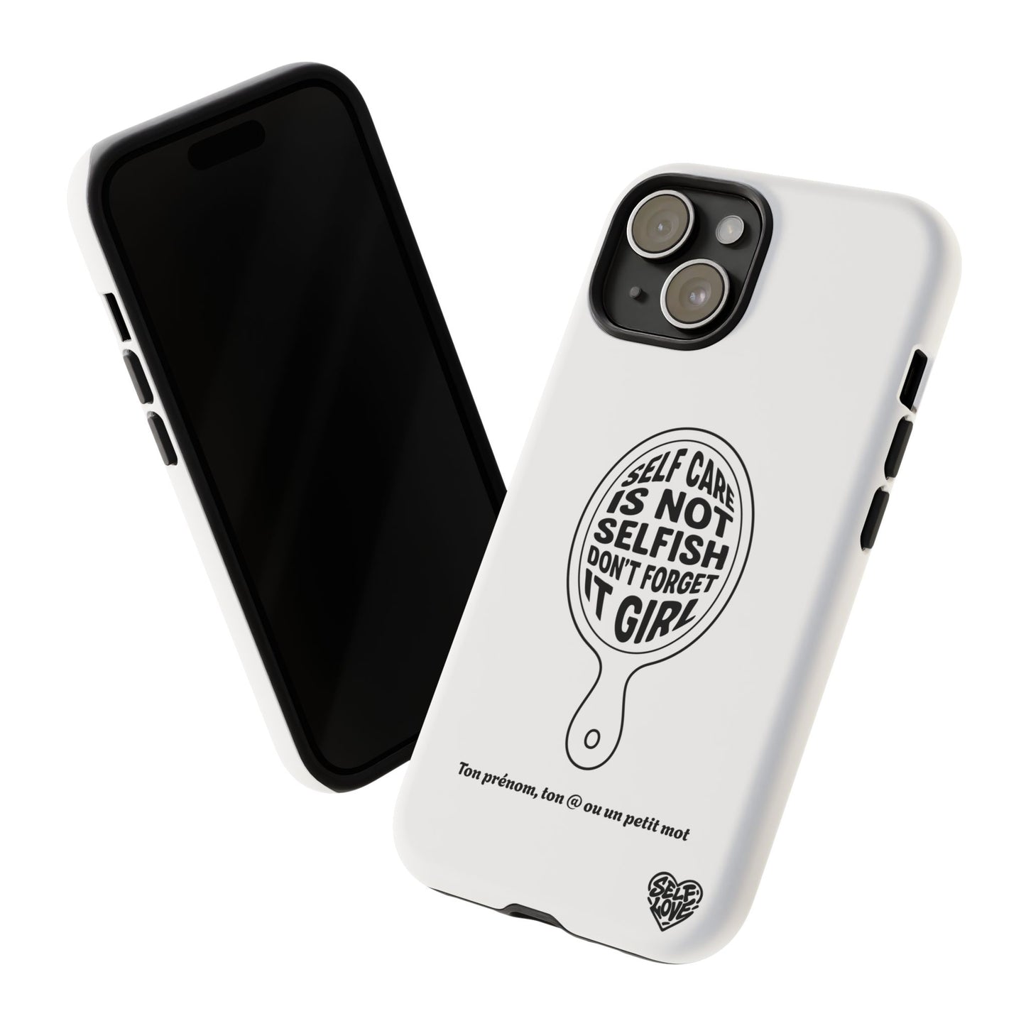 Self Care - Coque iPhone (blanc)