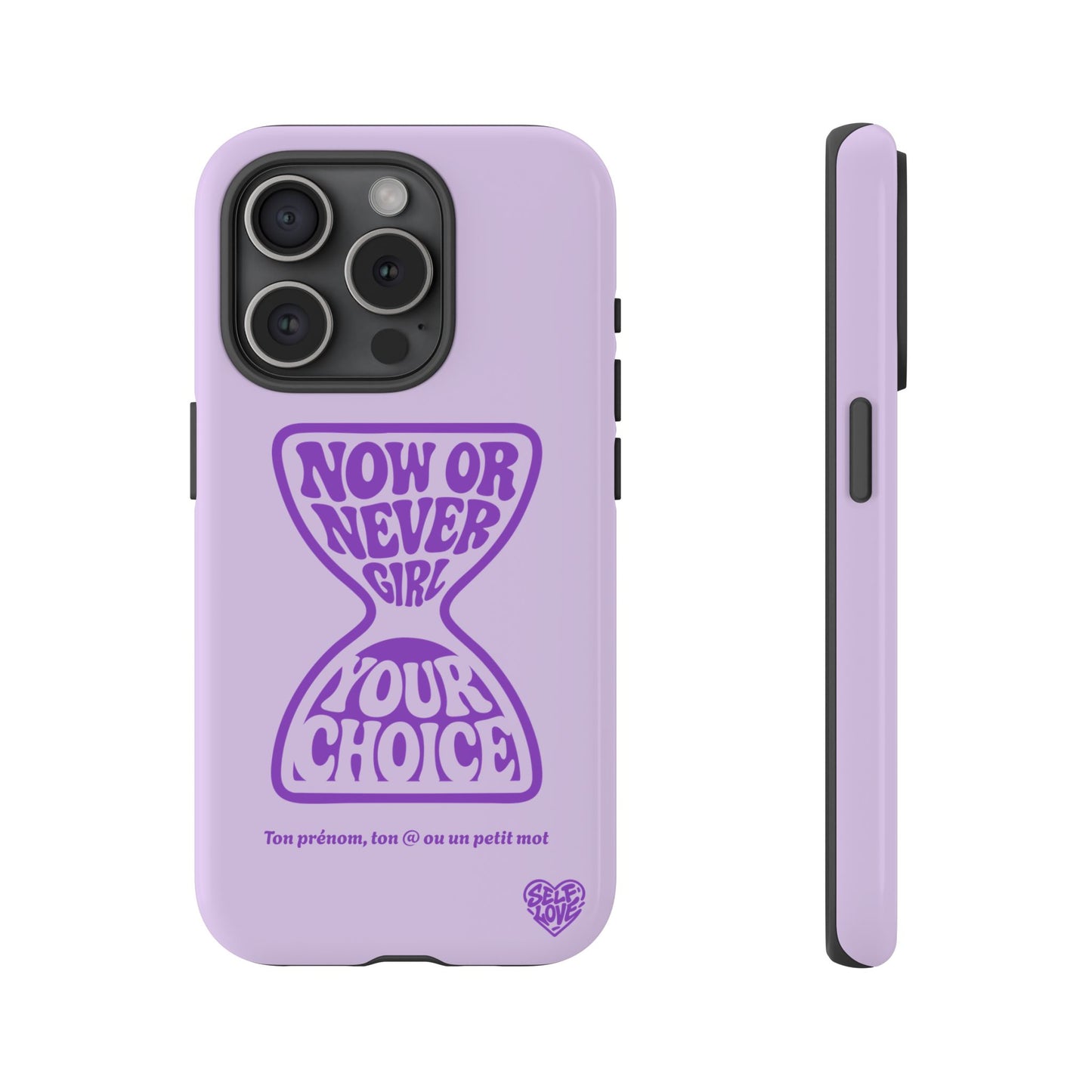 Now Or Never Girl - Coque iPhone (violet)