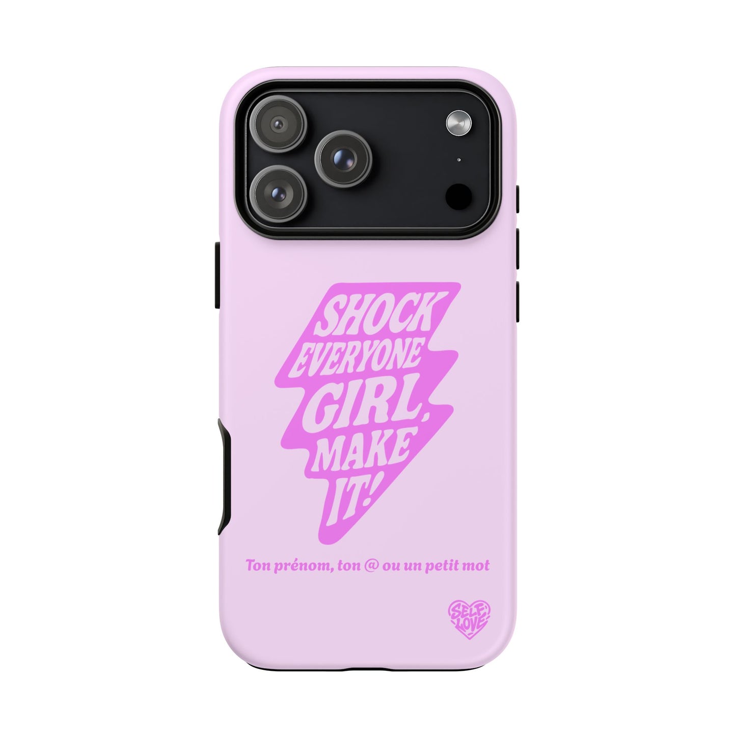 Shock Everyone - Coque iPhone (rose)