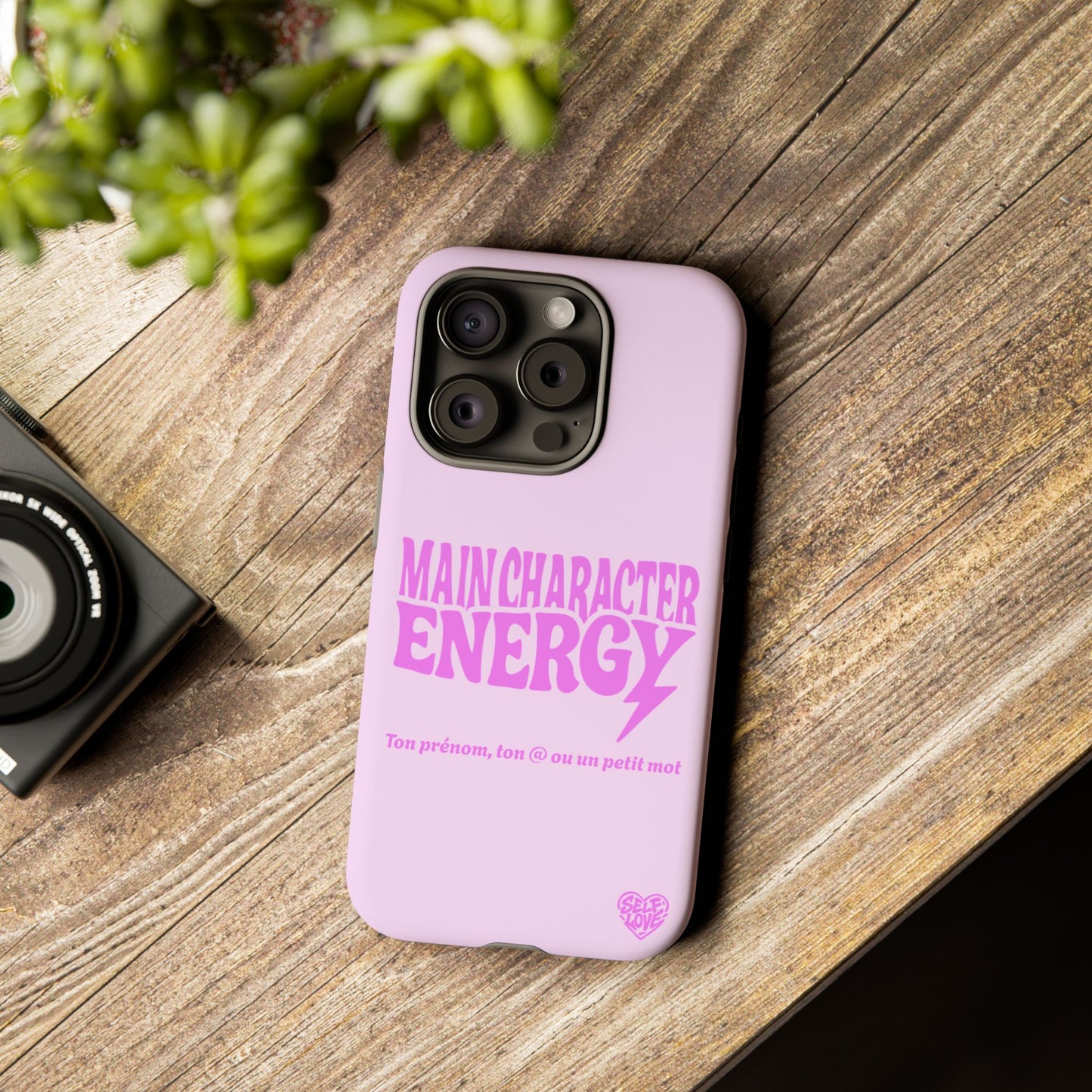 Main Character Energy - Coque iPhone (rose)