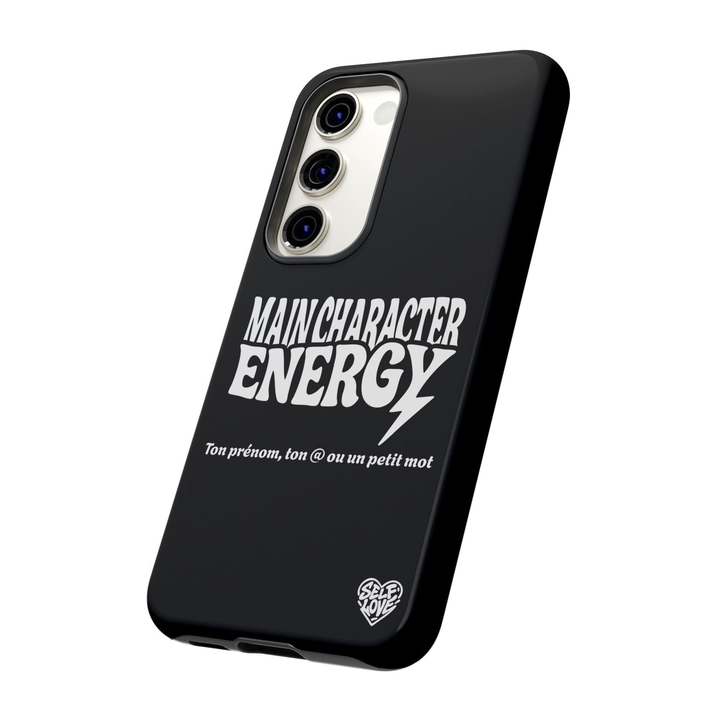 Main Character Energy - Coque Samsung (noir)