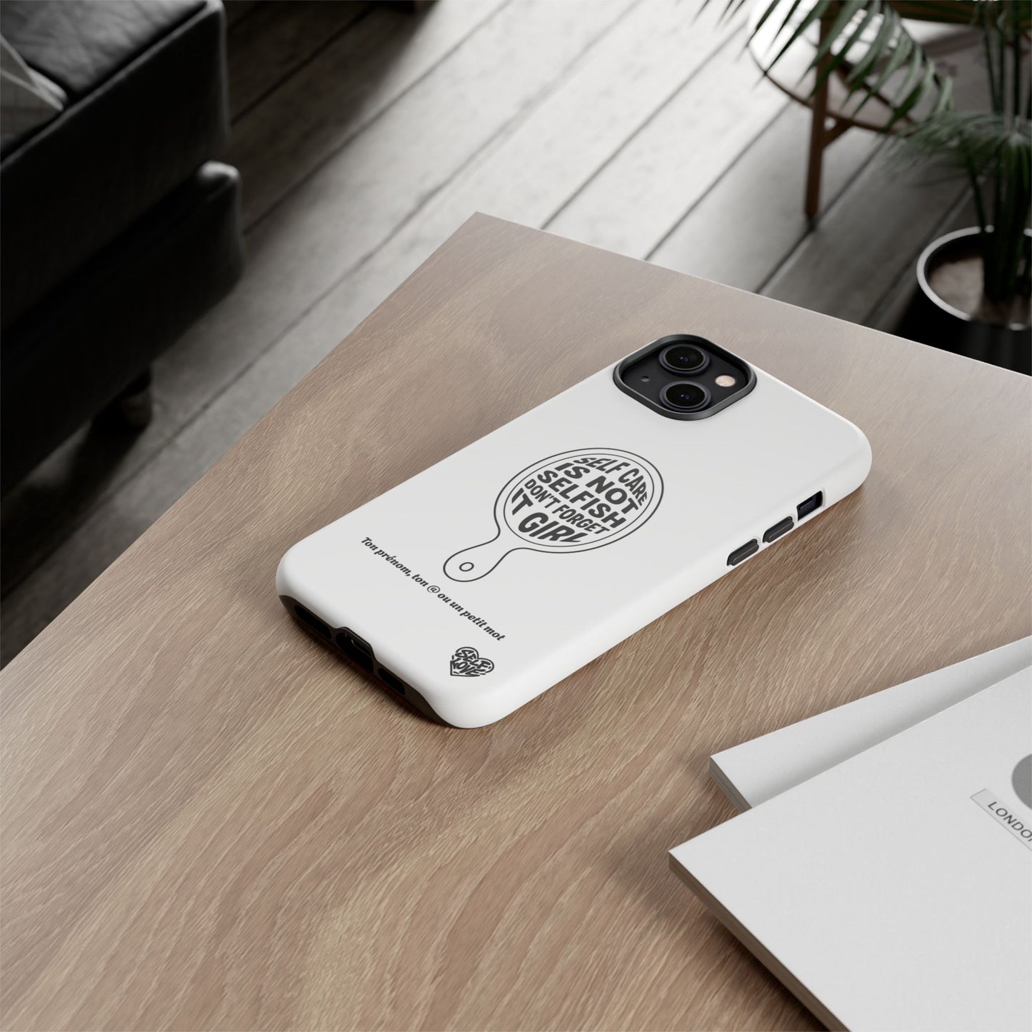 Self Care - Coque iPhone (blanc)