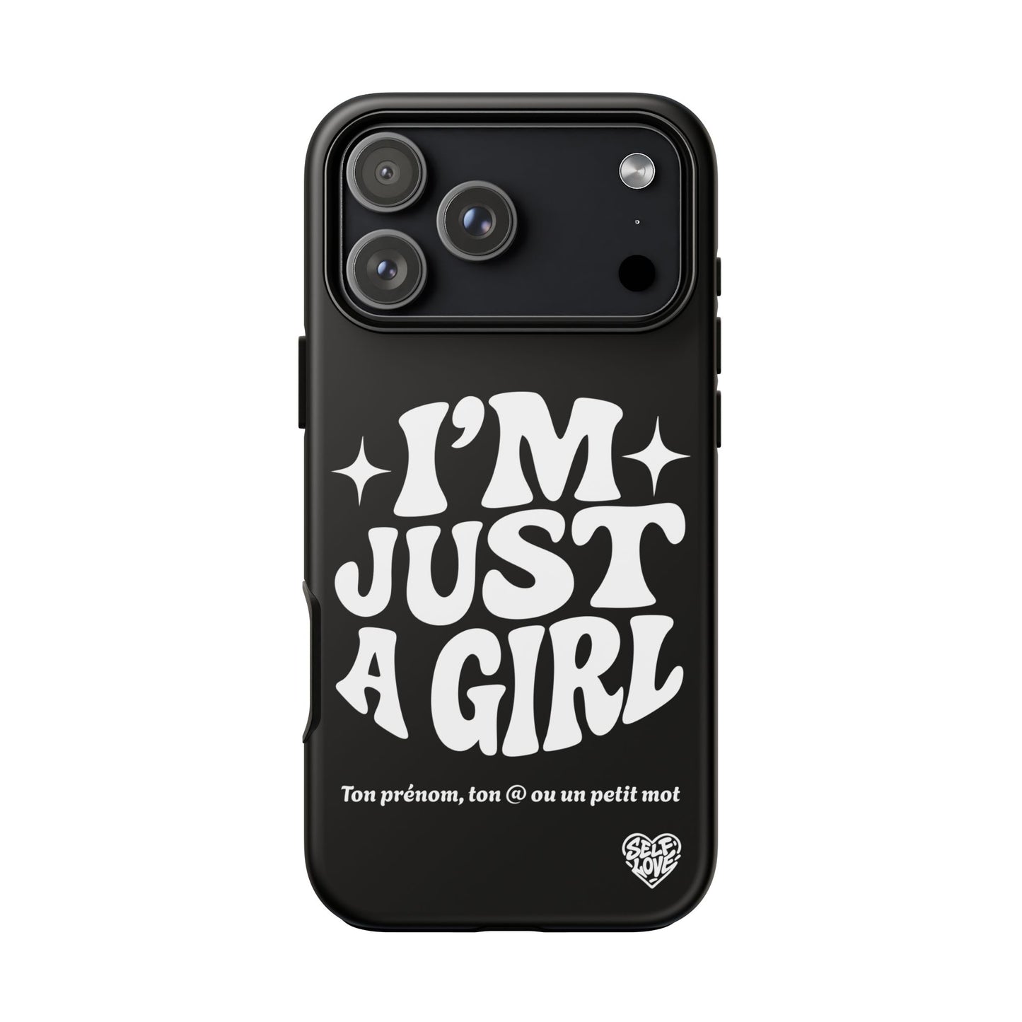Im Just A Girl - Coque iPhone (noir)