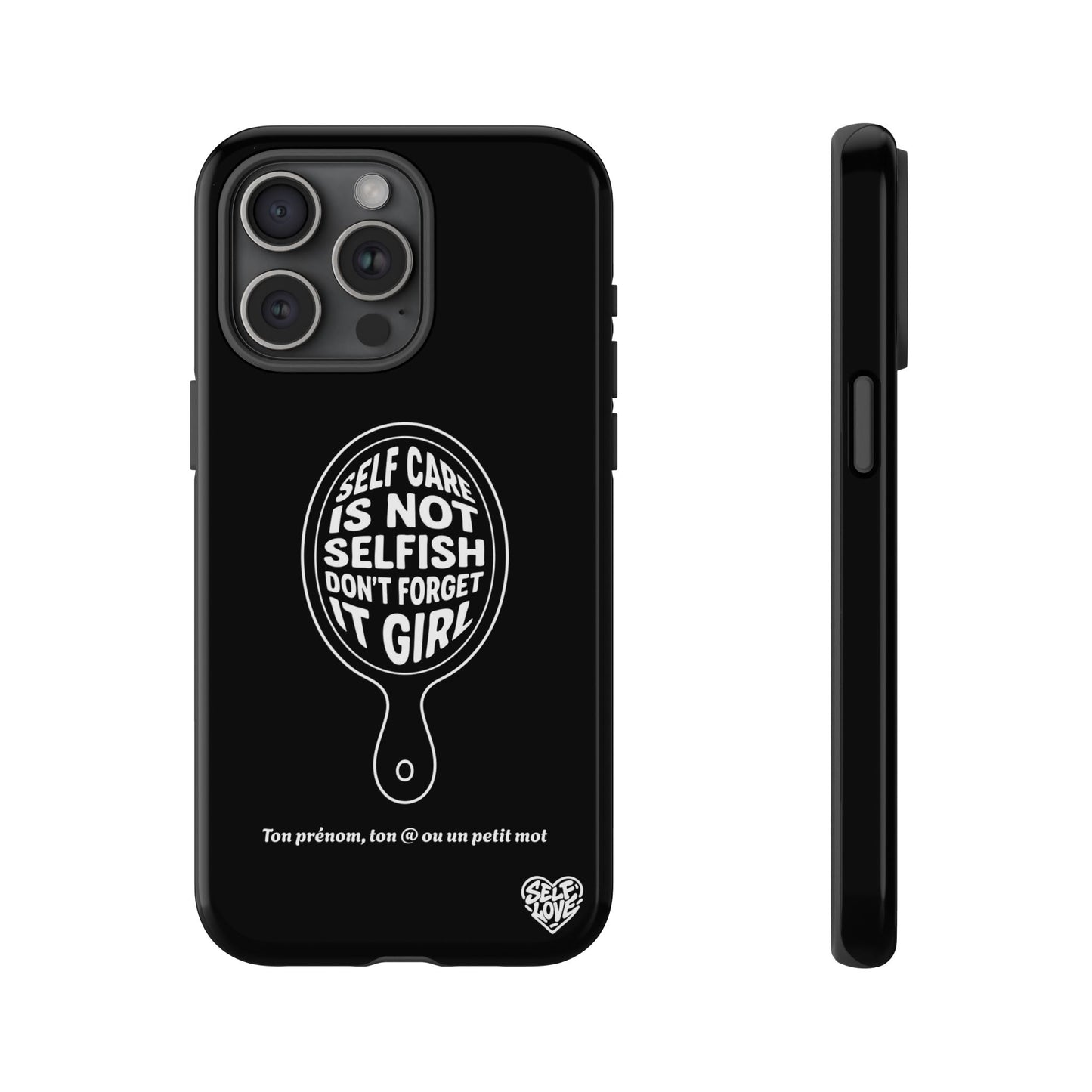 Self Care - Coque iPhone (noir)