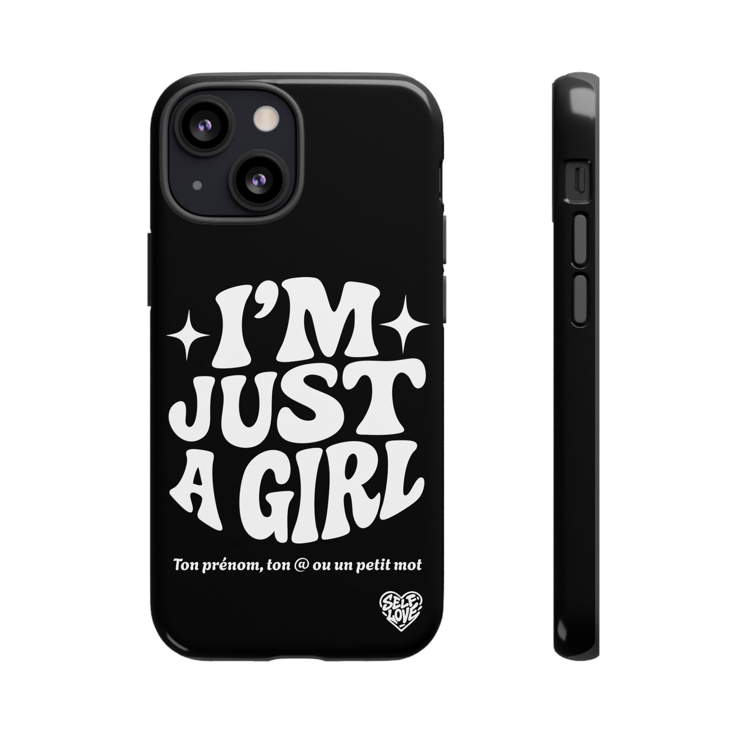 Im Just A Girl - Coque iPhone (noir)