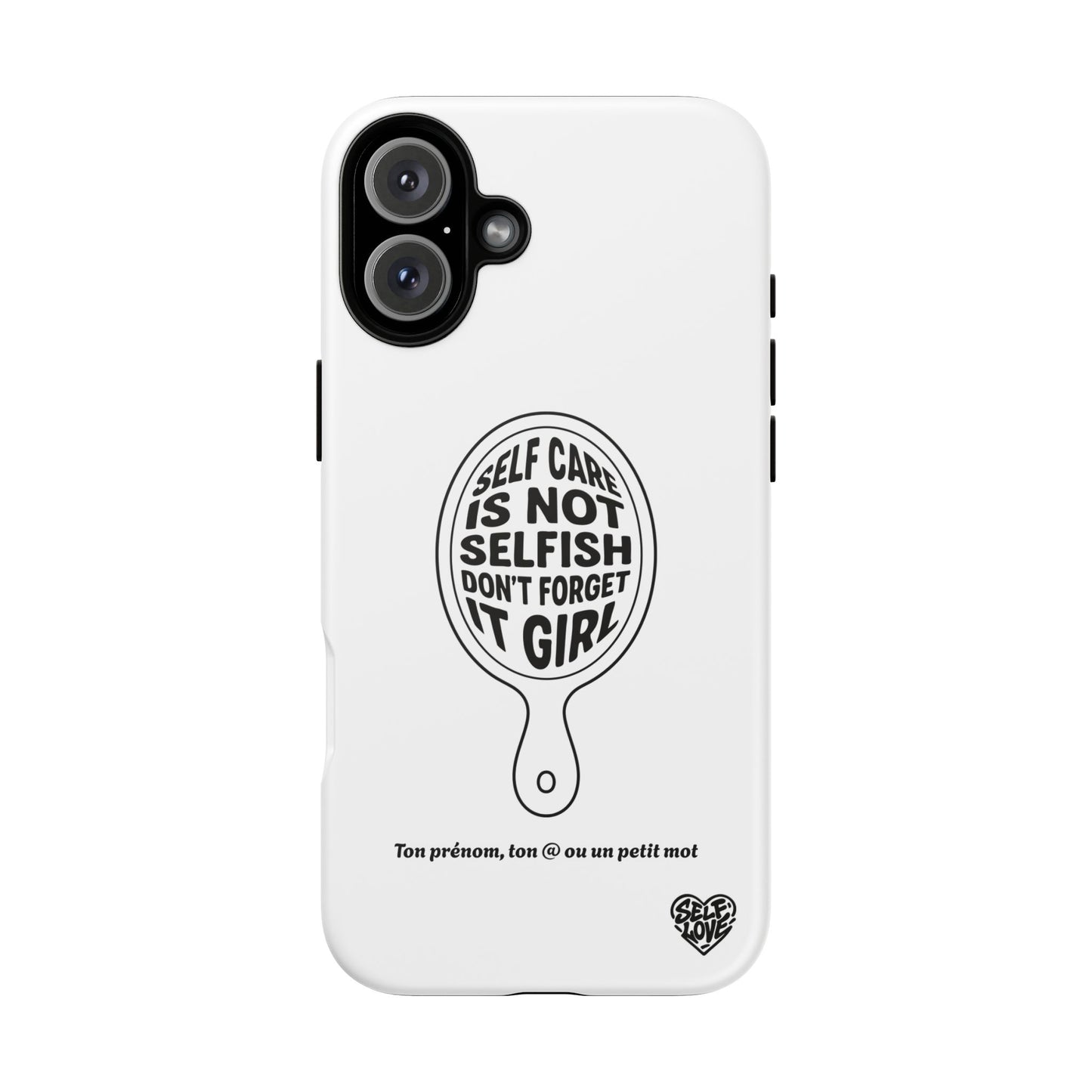 Self Care - Coque iPhone (blanc)