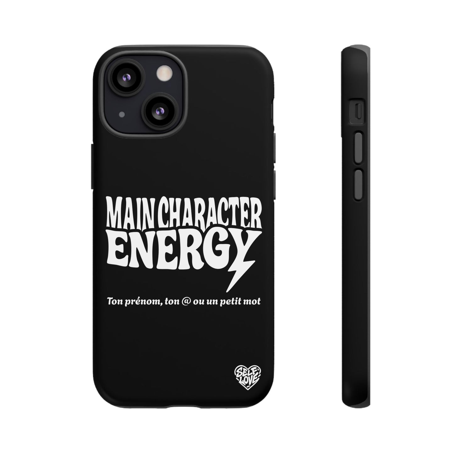 Main Character Energy - Coque iPhone (noir)