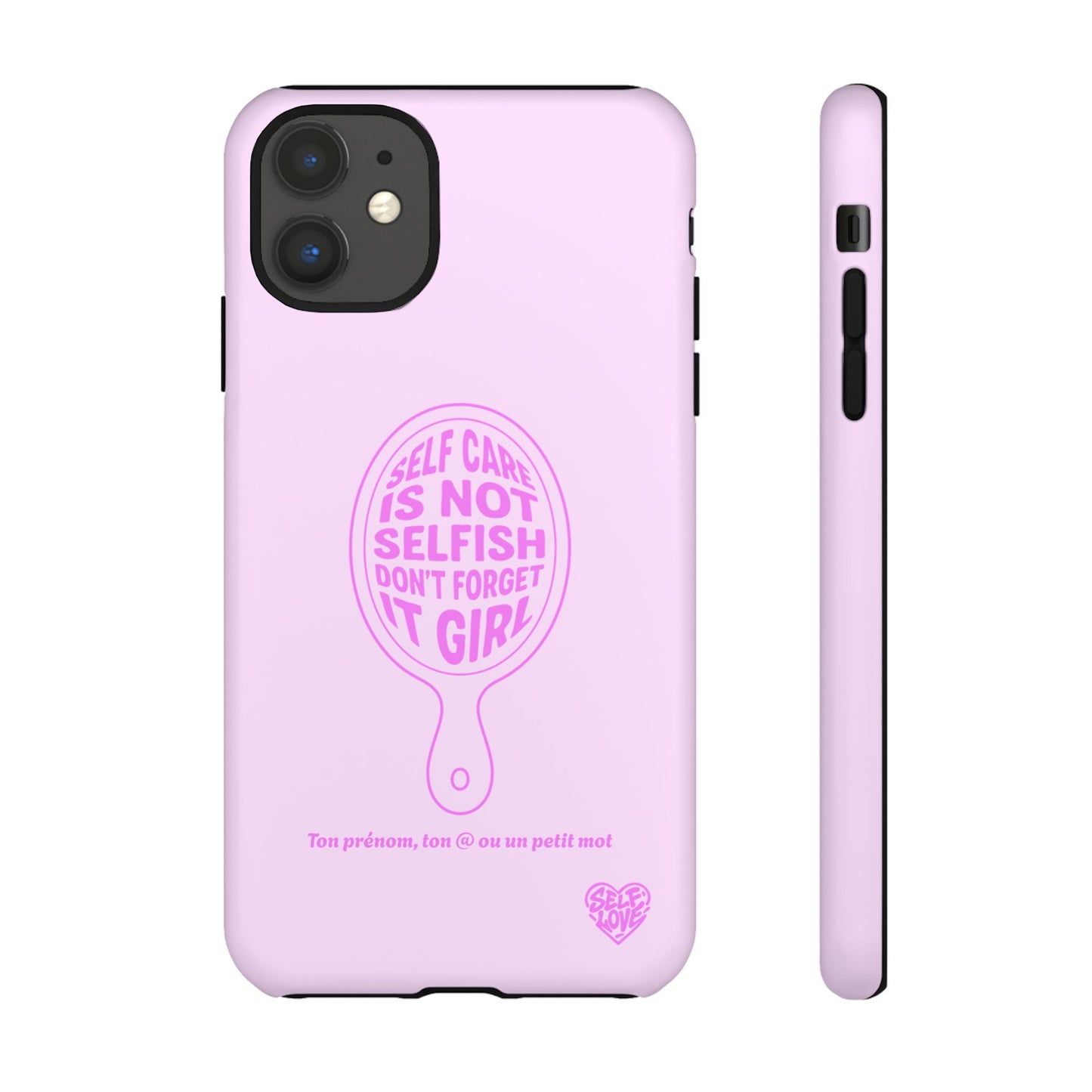 Self Care - Coque iPhone (rose)
