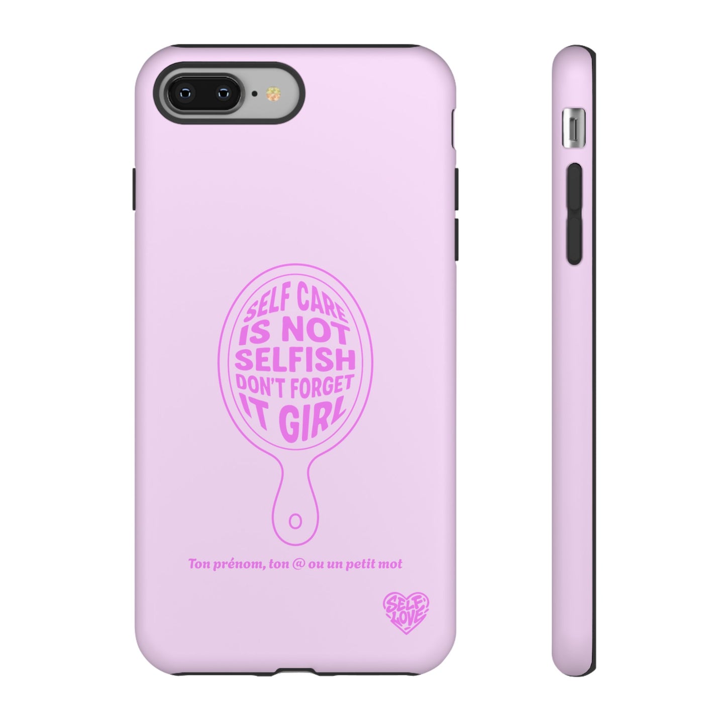 Self Care - Coque iPhone (rose)