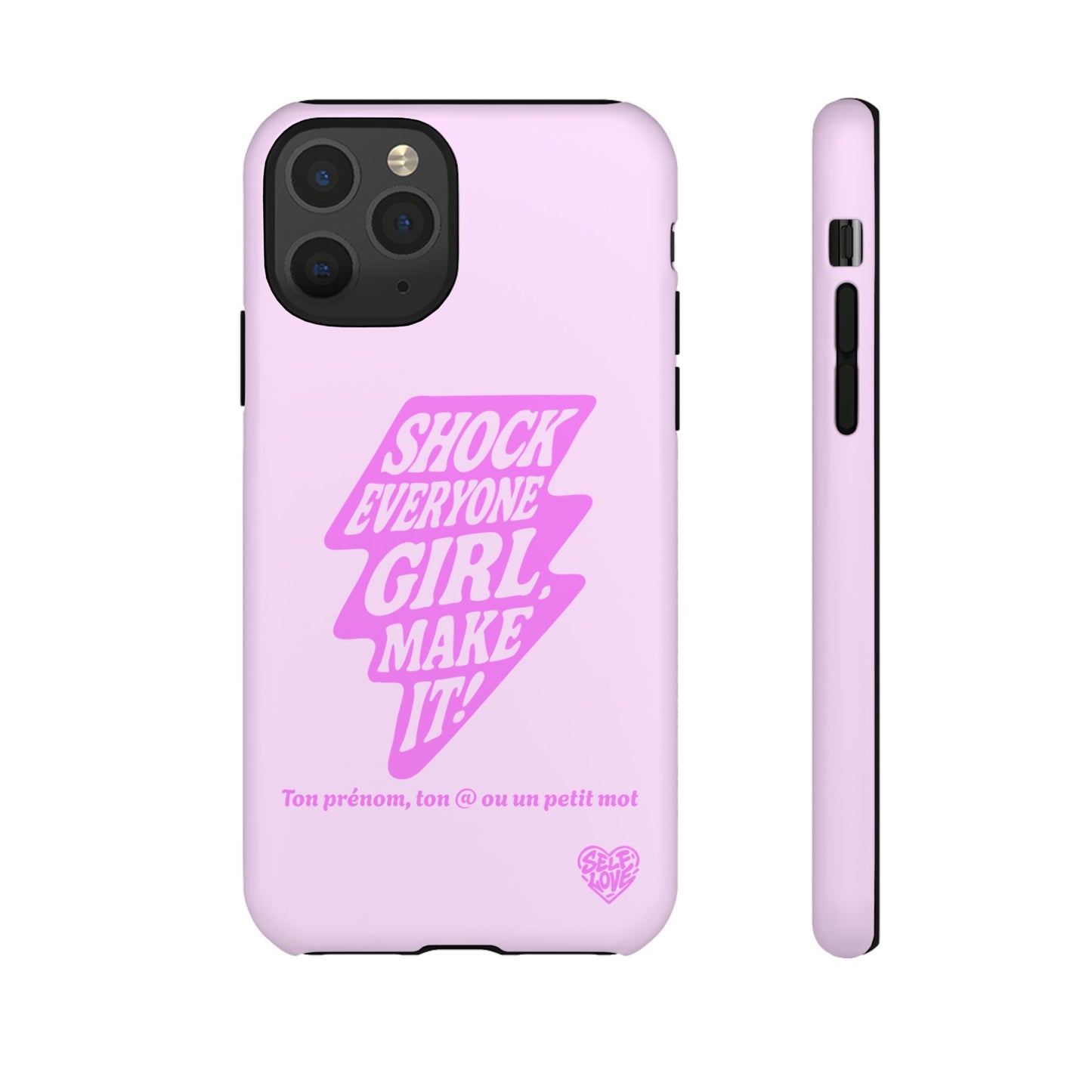 Shock Everyone - Coque iPhone (rose)