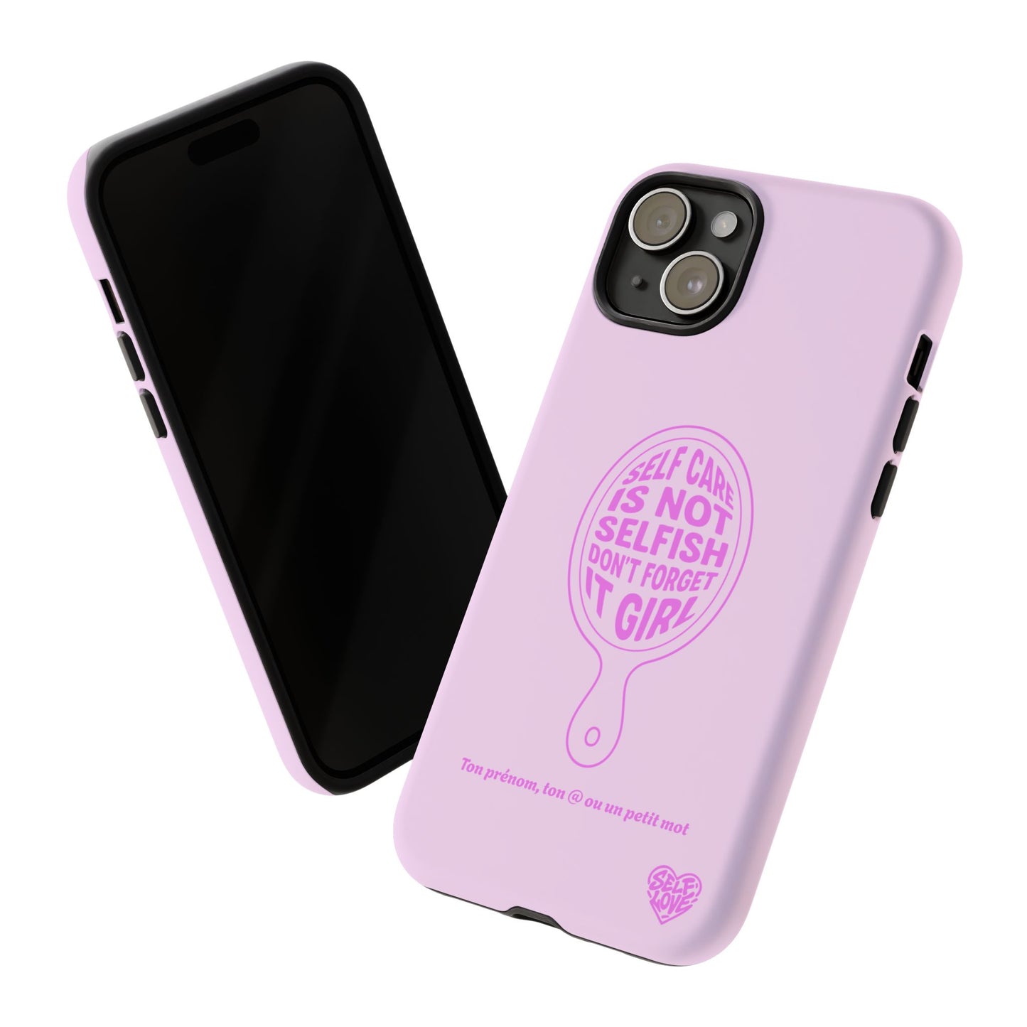 Self Care - Coque iPhone (rose)