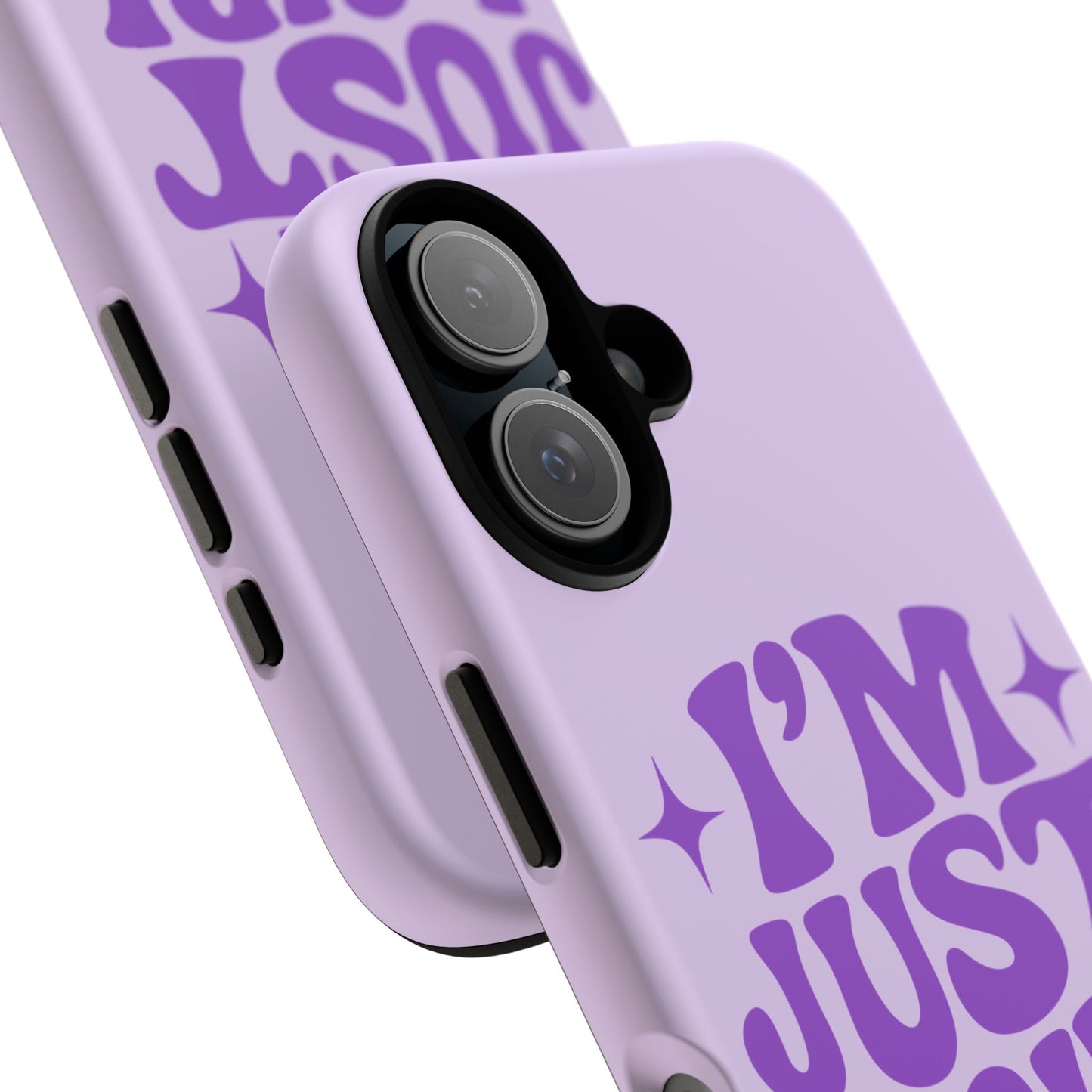 Im Just A Girl - Coque iPhone (violet)