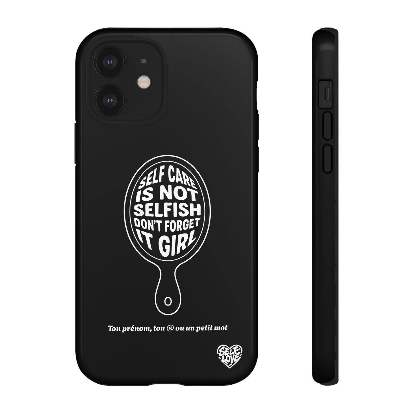 Self Care - Coque iPhone (noir)