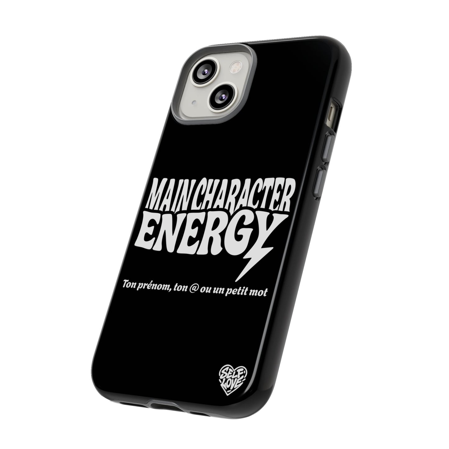 Main Character Energy - Coque iPhone (noir)