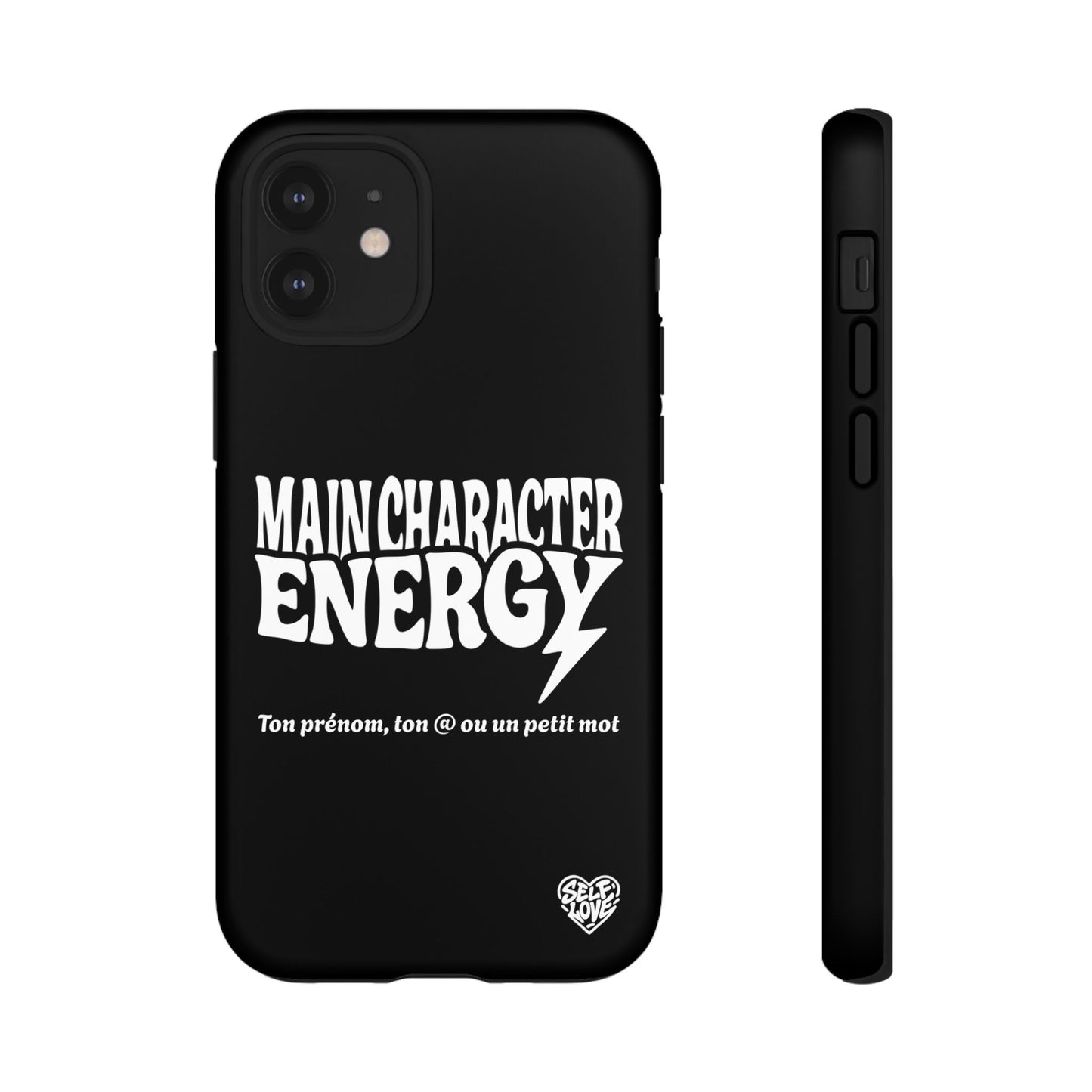 Main Character Energy - Coque iPhone (noir)