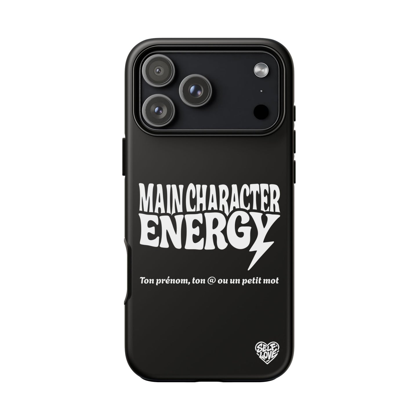 Main Character Energy - Coque iPhone (noir)