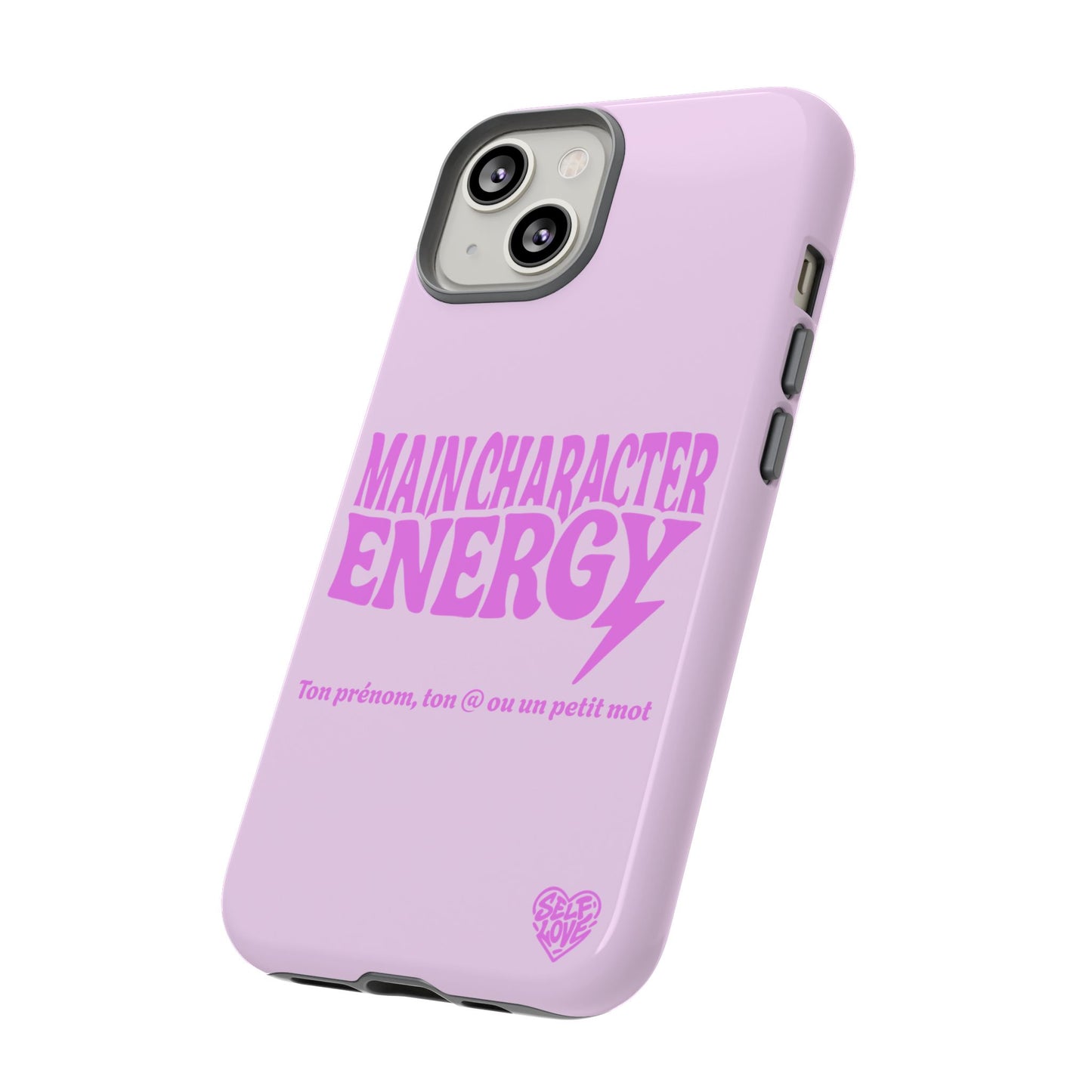 Main Character Energy - Coque iPhone (rose)