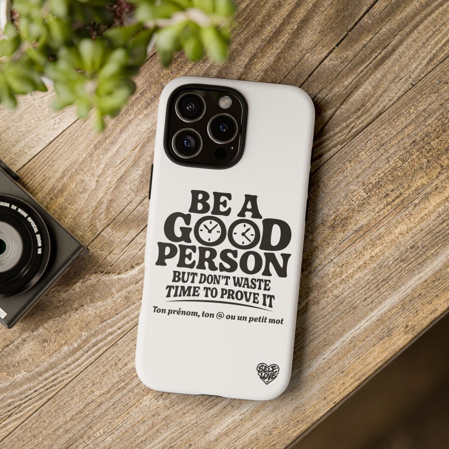 Be A Good Person - Coque iPhone (blanc)