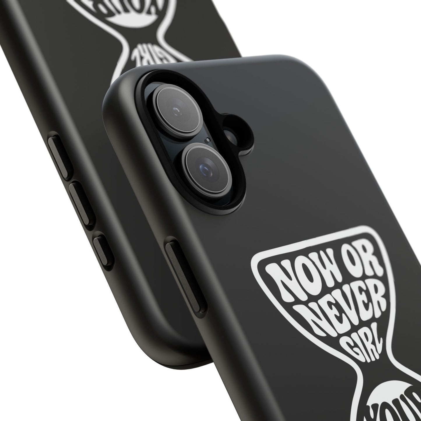 Now Or Never Girl - Coque iPhone (noir)
