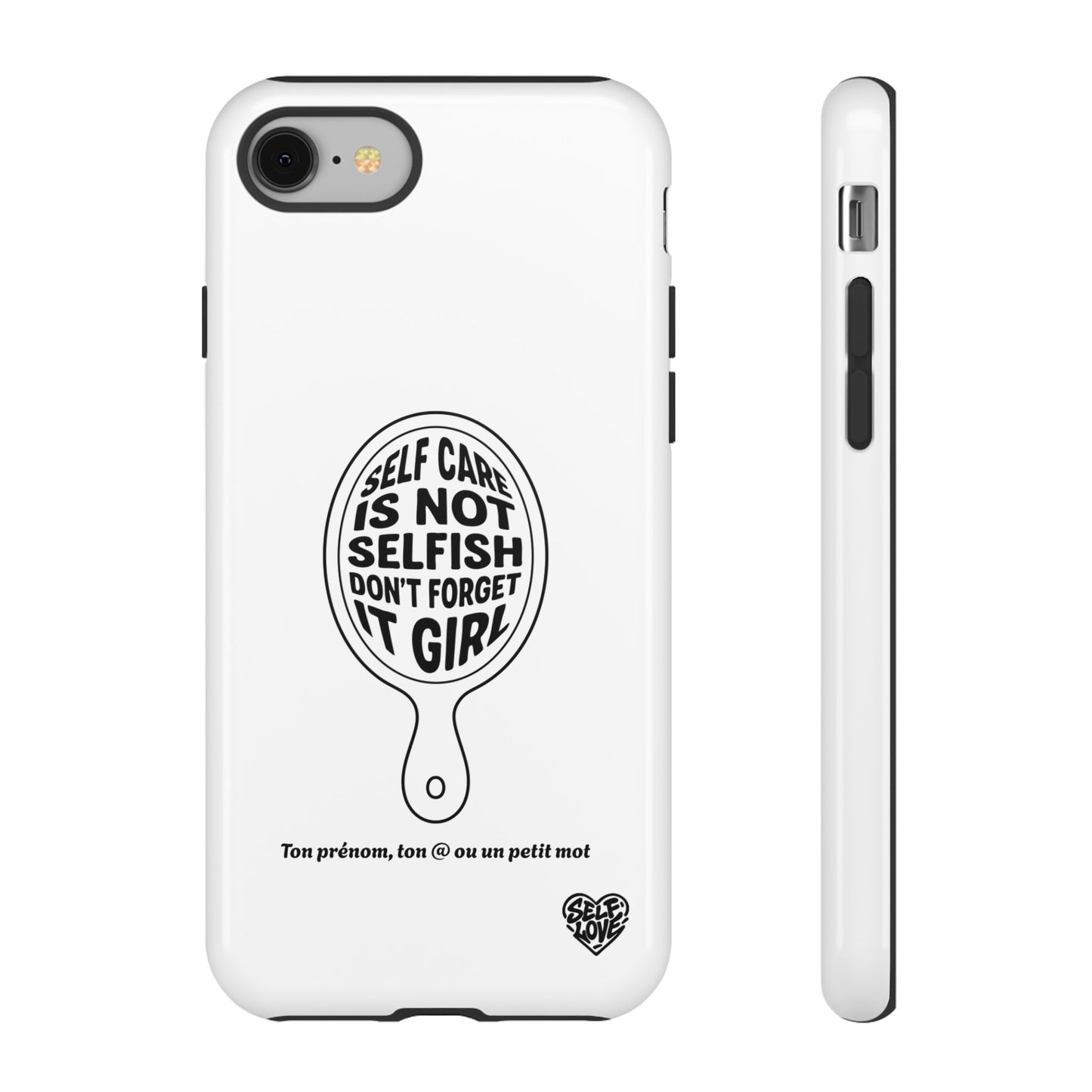 Self Care - Coque iPhone (blanc)