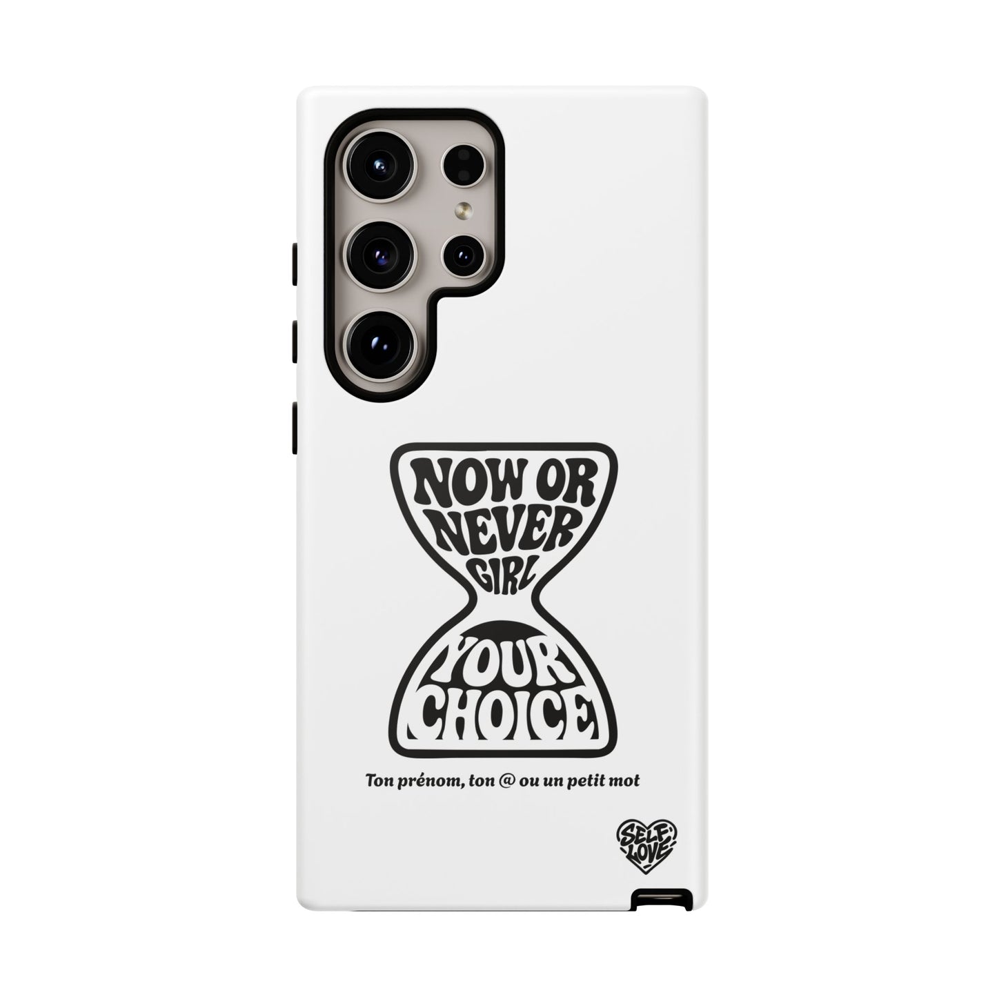 Now Or Never Girl - Coque Samsung (blanc)