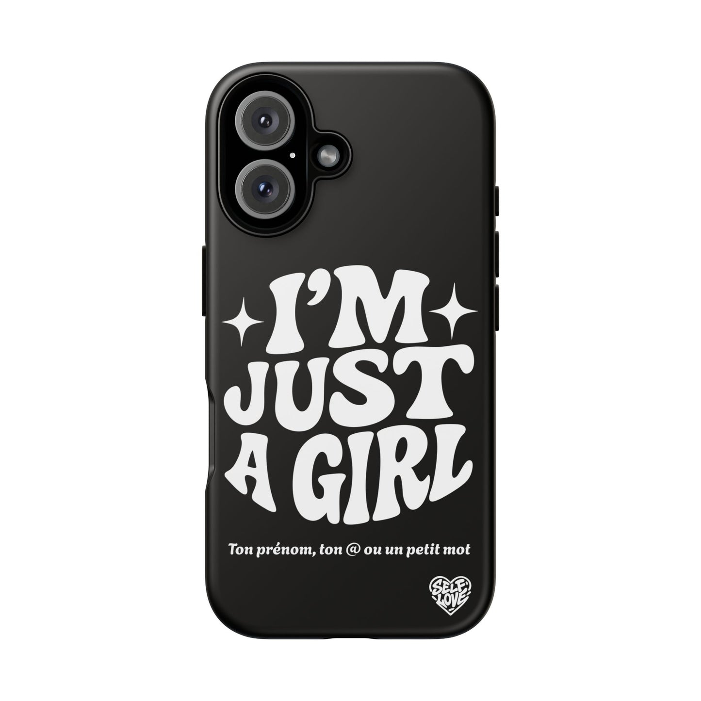 Im Just A Girl - Coque iPhone (noir)