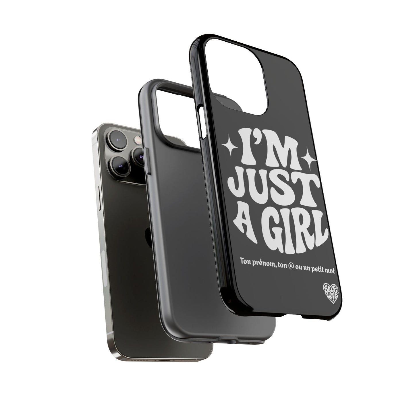 Im Just A Girl - Coque iPhone (noir)