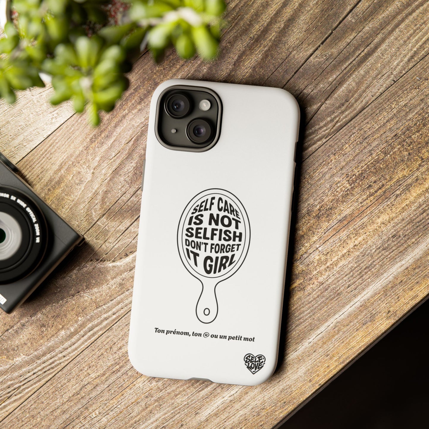 Self Care - Coque iPhone (blanc)