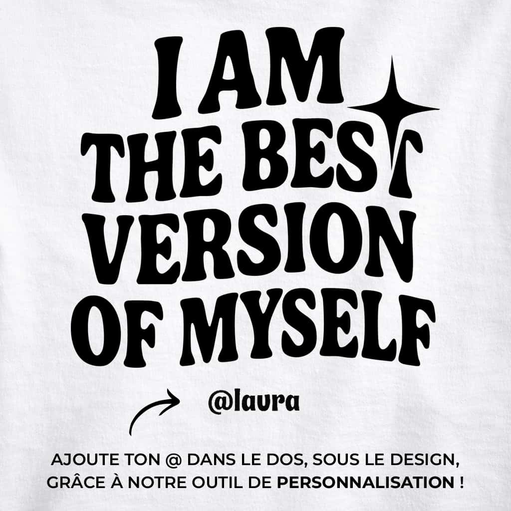 I Am The Best Version Of Myself - Tote bag (noir)
