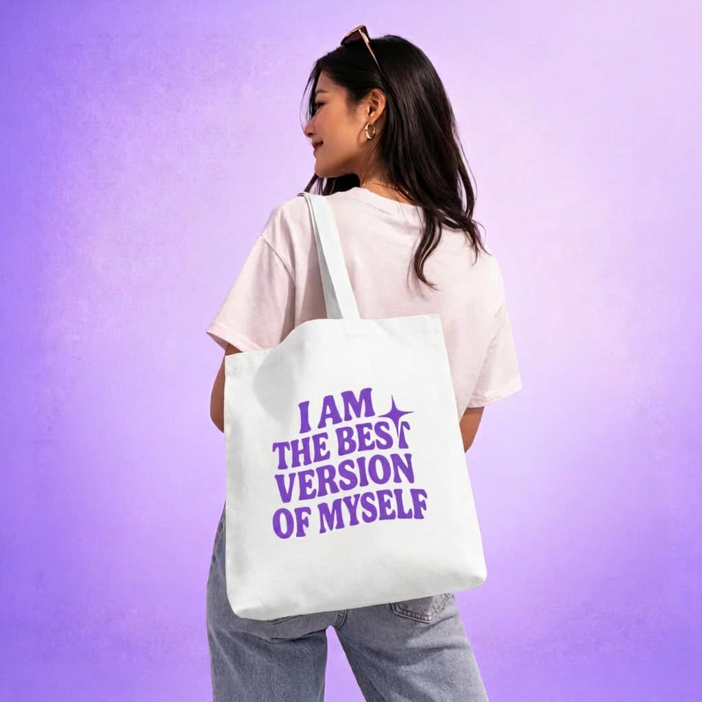 I Am The Best Version Of Myself - Tote bag (violet)