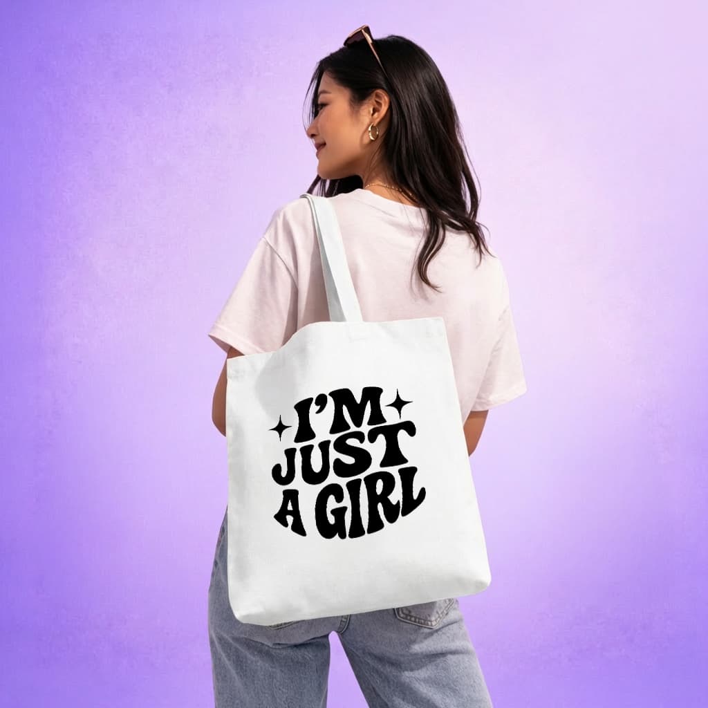 Im Just A Girl - Tote bag (noir)