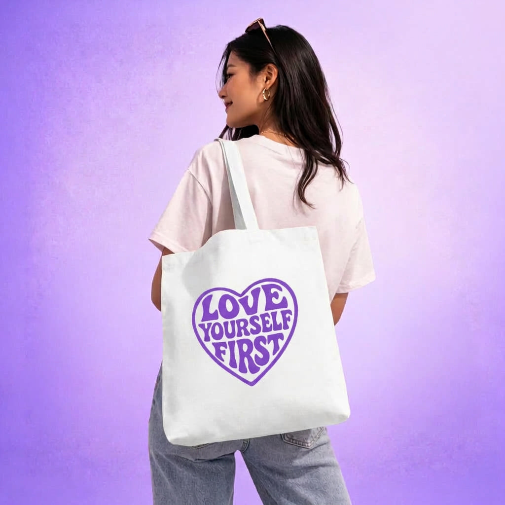 Love Yourself First - Tote bag (violet)